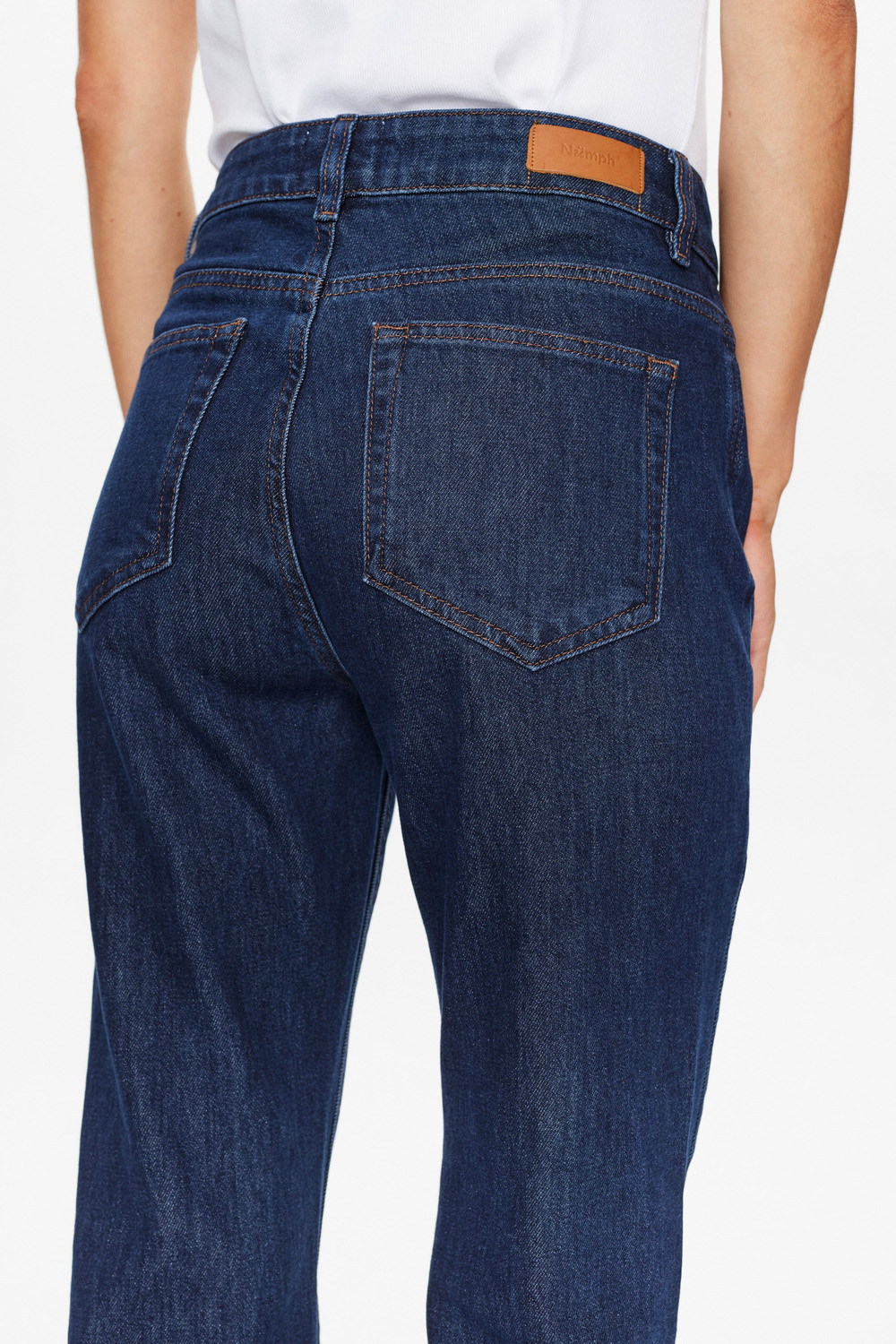 Nümph NULONDON JEANS LONG Dark Blue Denim