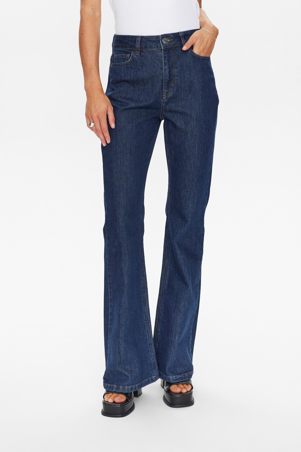 Nümph NULONDON JEANS LONG Dark Blue Denim