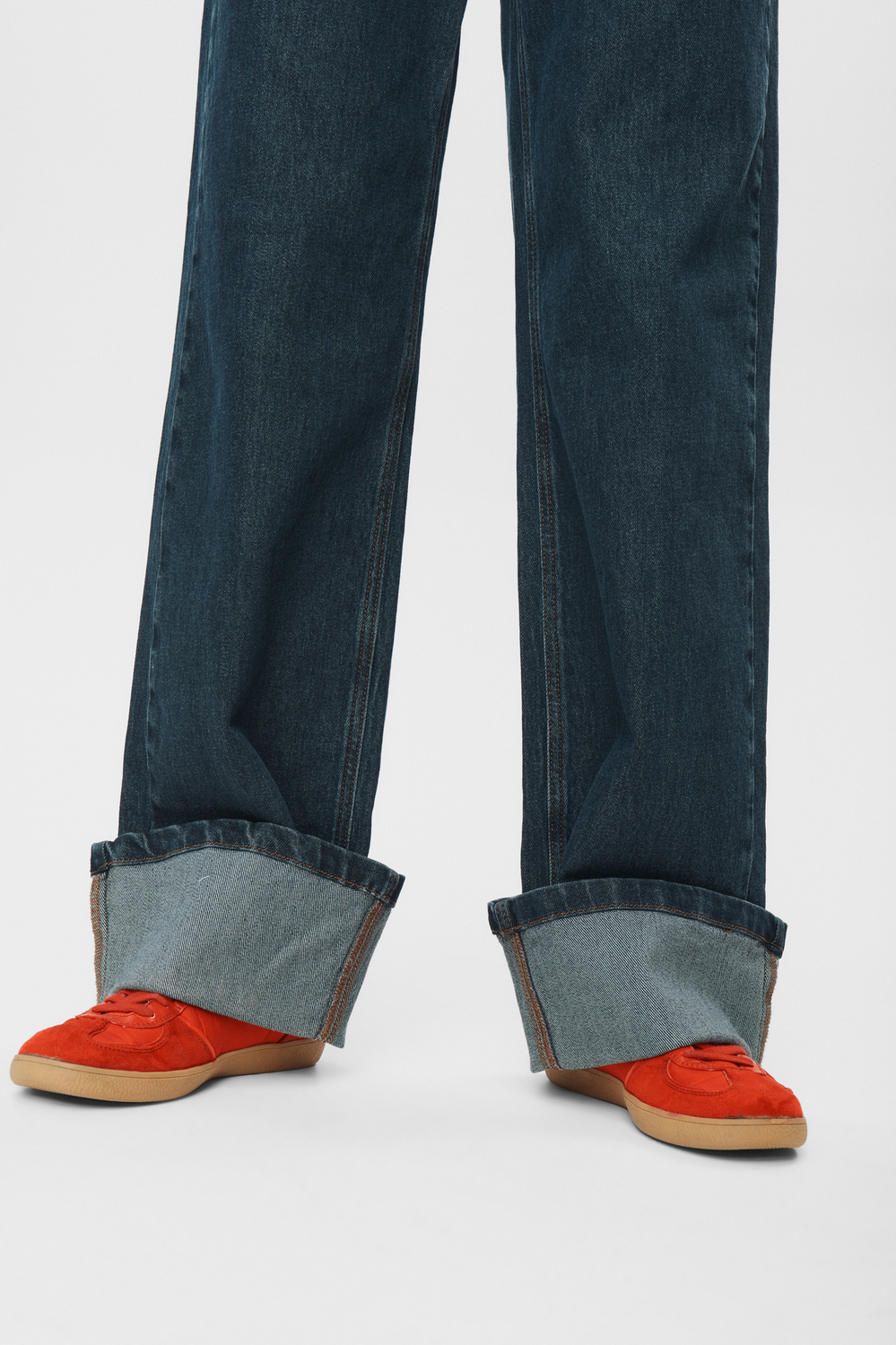 Nümph NUTORONTO WIDE JEANS Dark Denim Blue