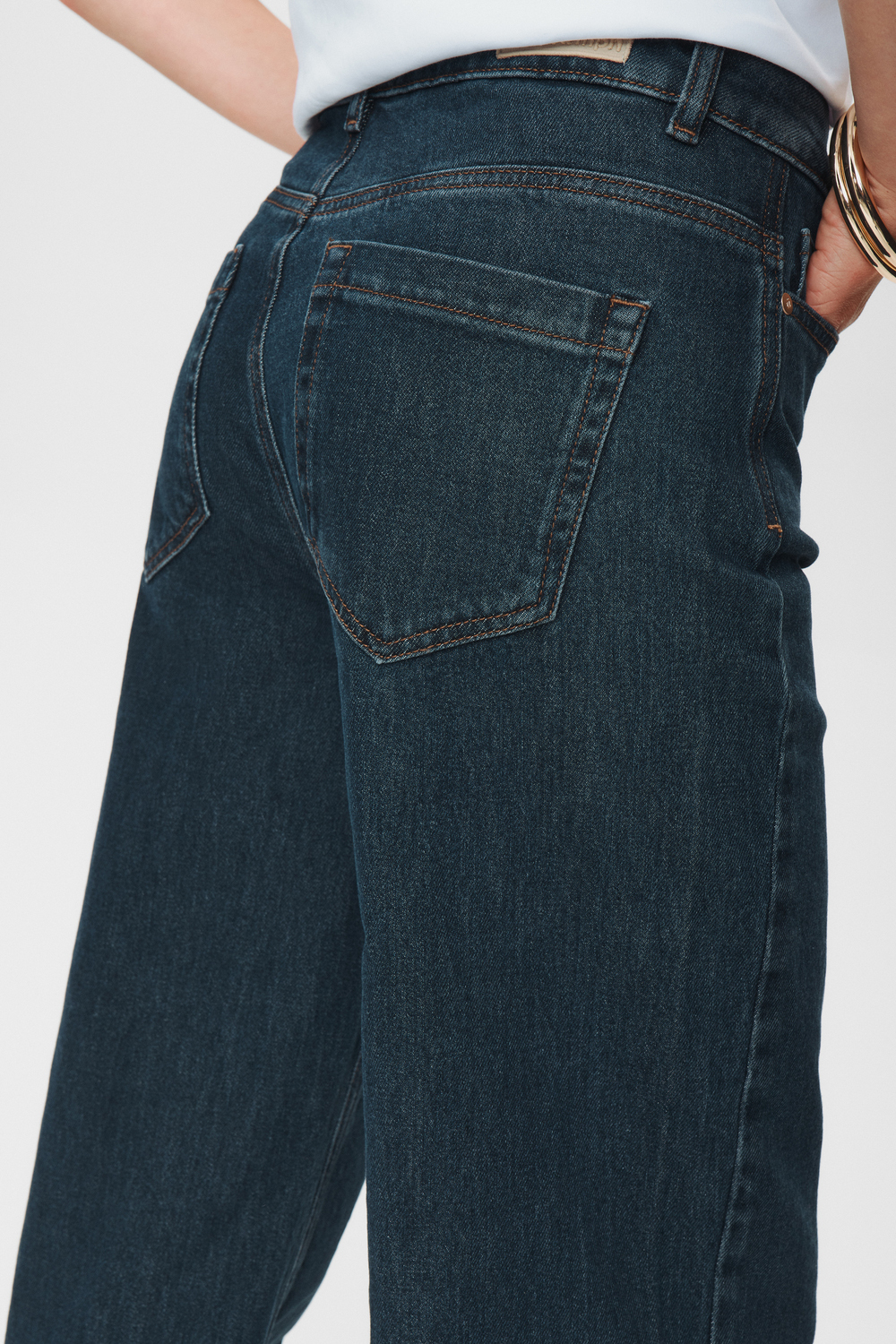 Nümph NUTORONTO WIDE JEANS Dark Denim Blue