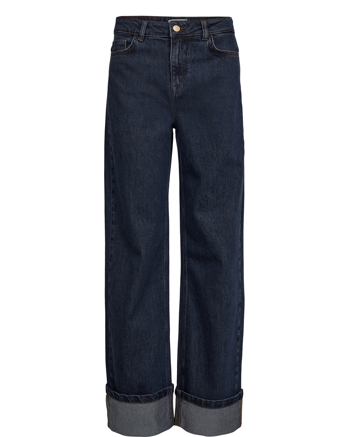 Nümph NUTORONTO WIDE JEANS Dark Denim Blue