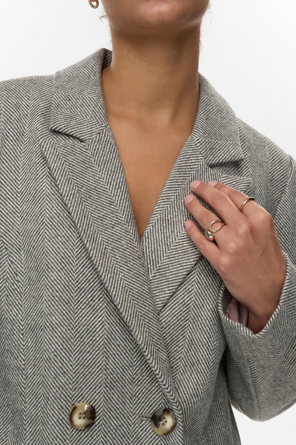 Nümph NURAVEN COAT Medium Grey mel