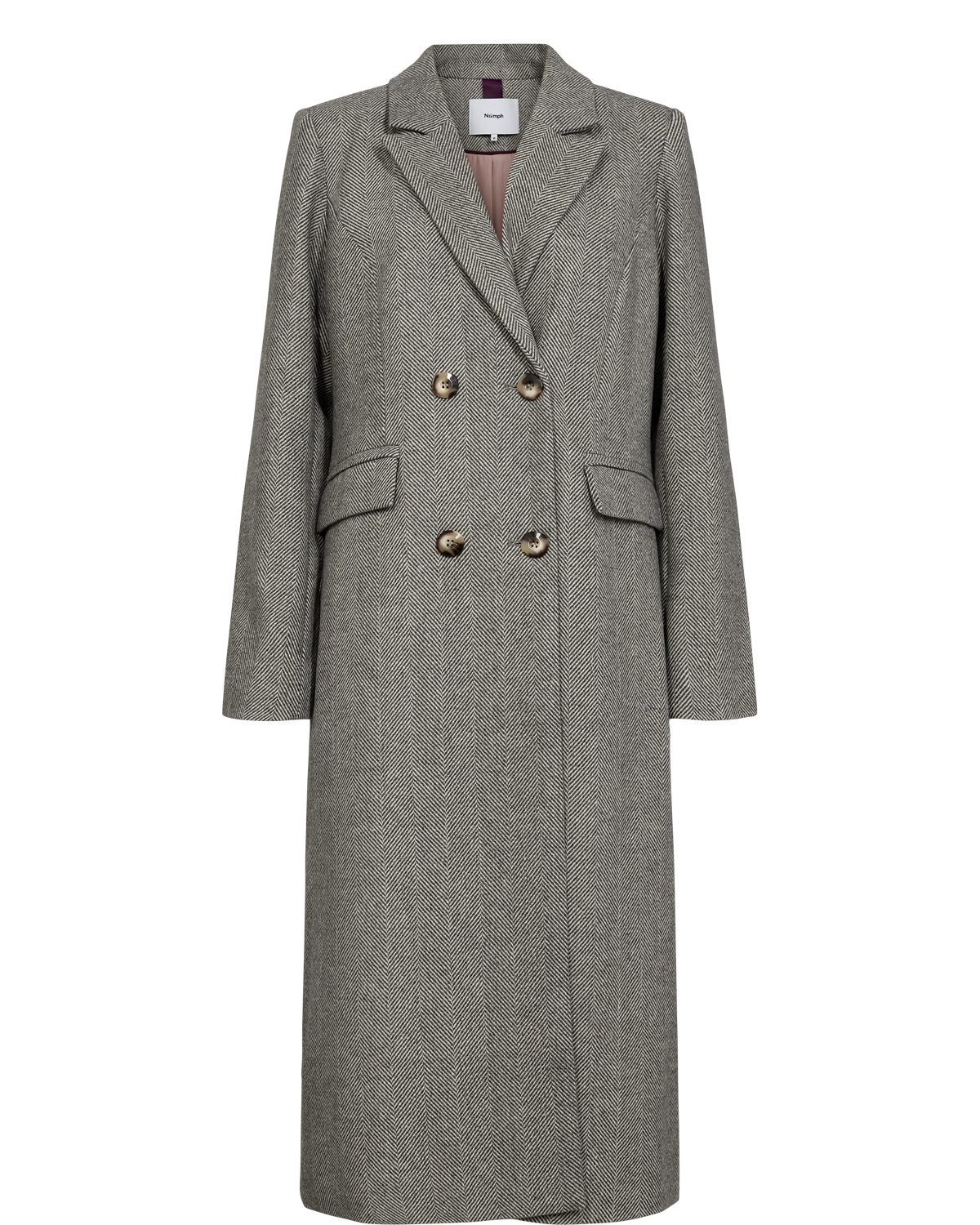 Nümph NURAVEN COAT Medium Grey mel