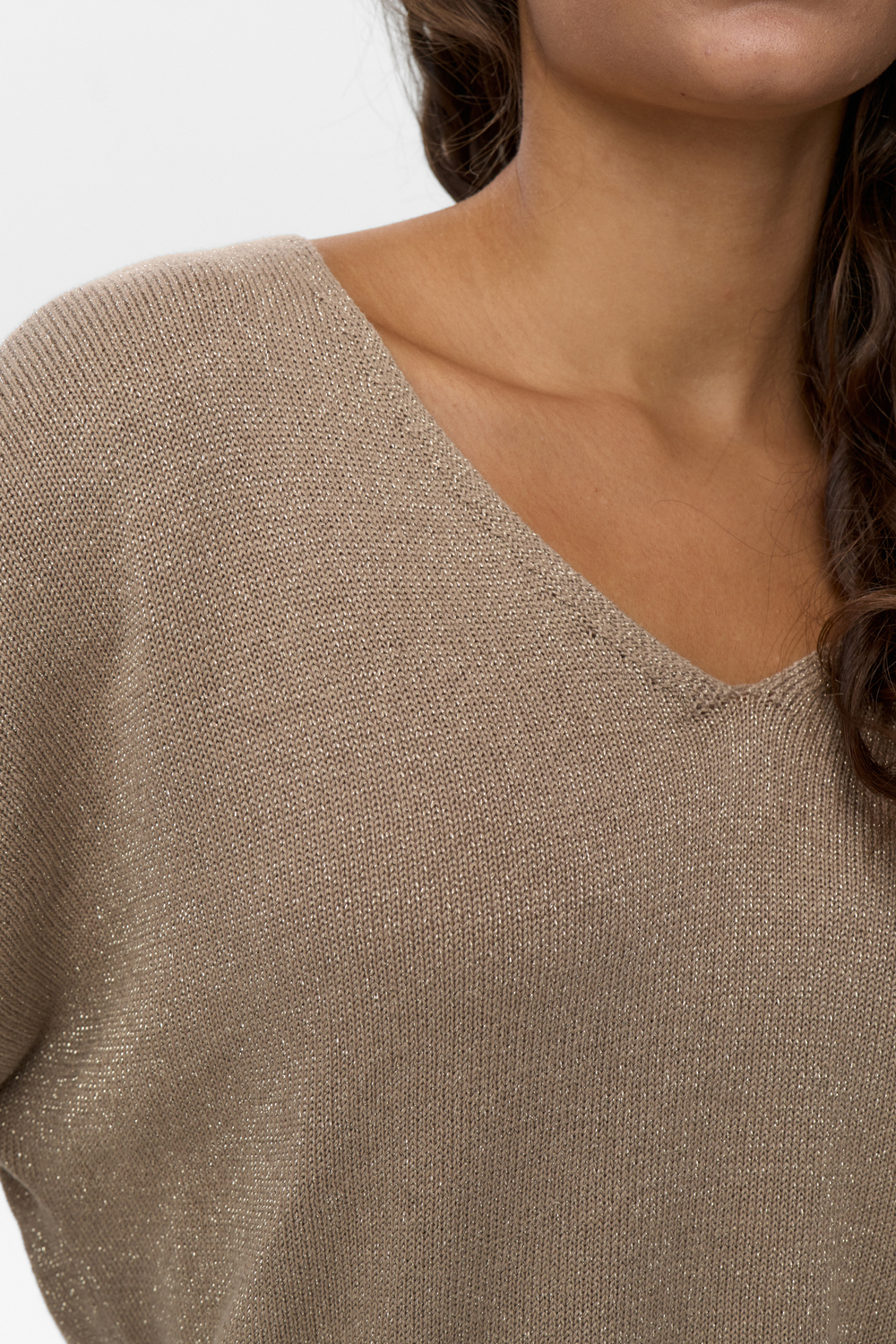 Nümph NUMILRAY PULLOVER Taupe Gray