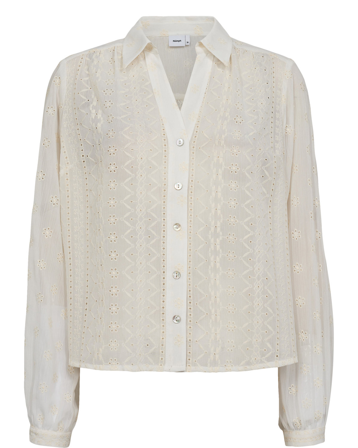 Nümph NULAURE SHIRT Cloud Dancer