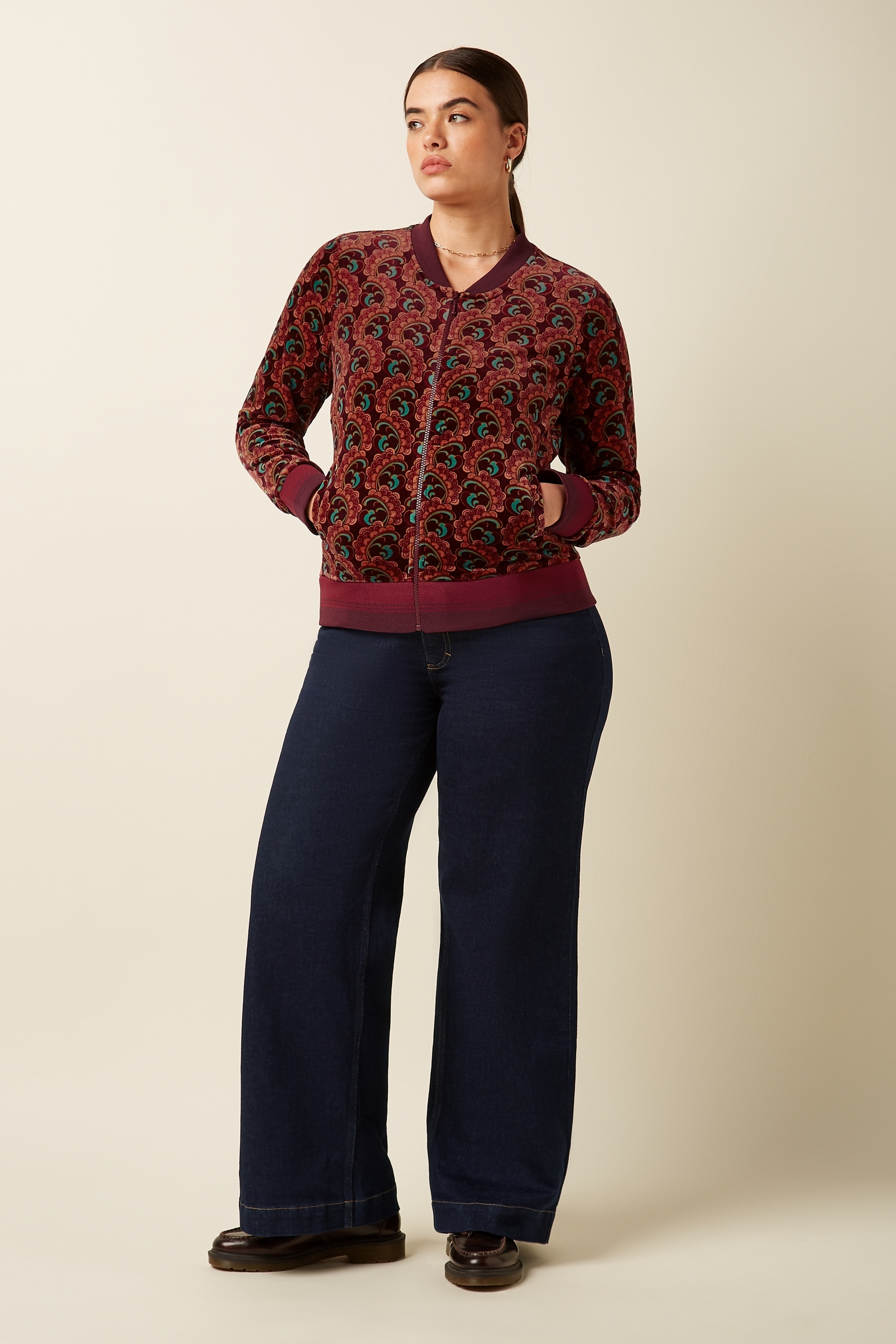 King Louie Bessie Jacket Winkle Porto Red
