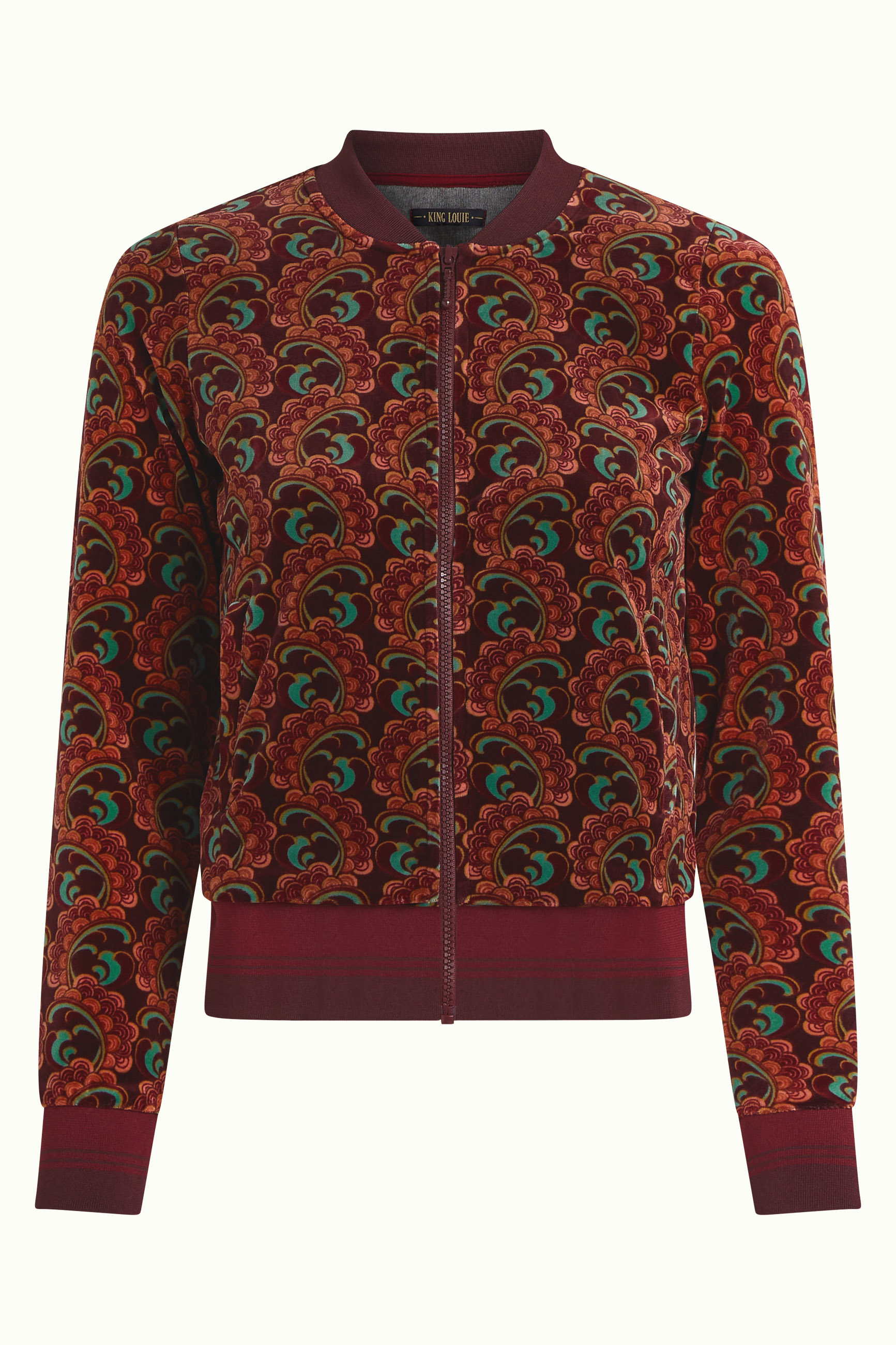 King Louie Bessie Jacket Winkle Porto Red
