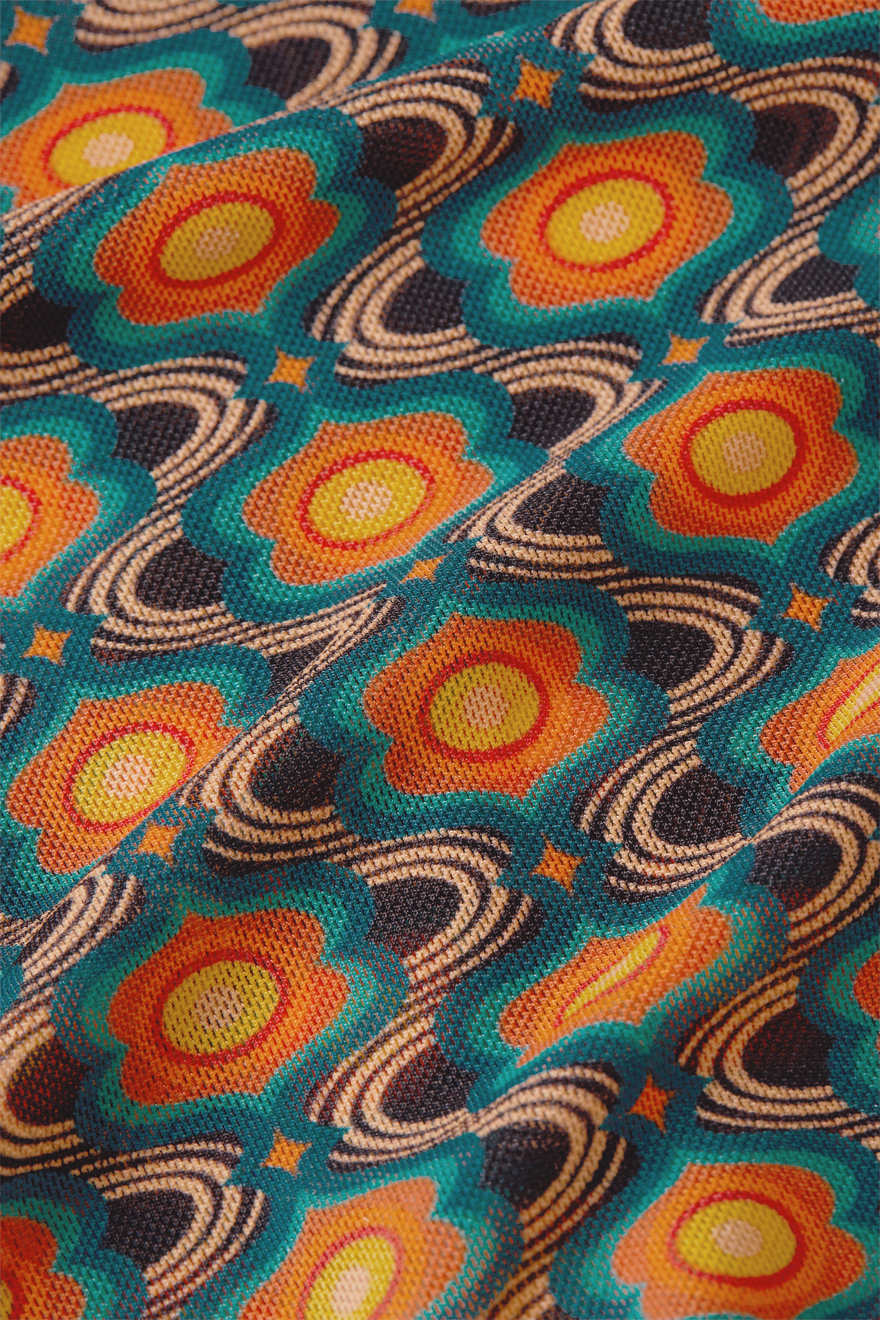 King Louie Rollneck Top Duper Mesh Multi Color