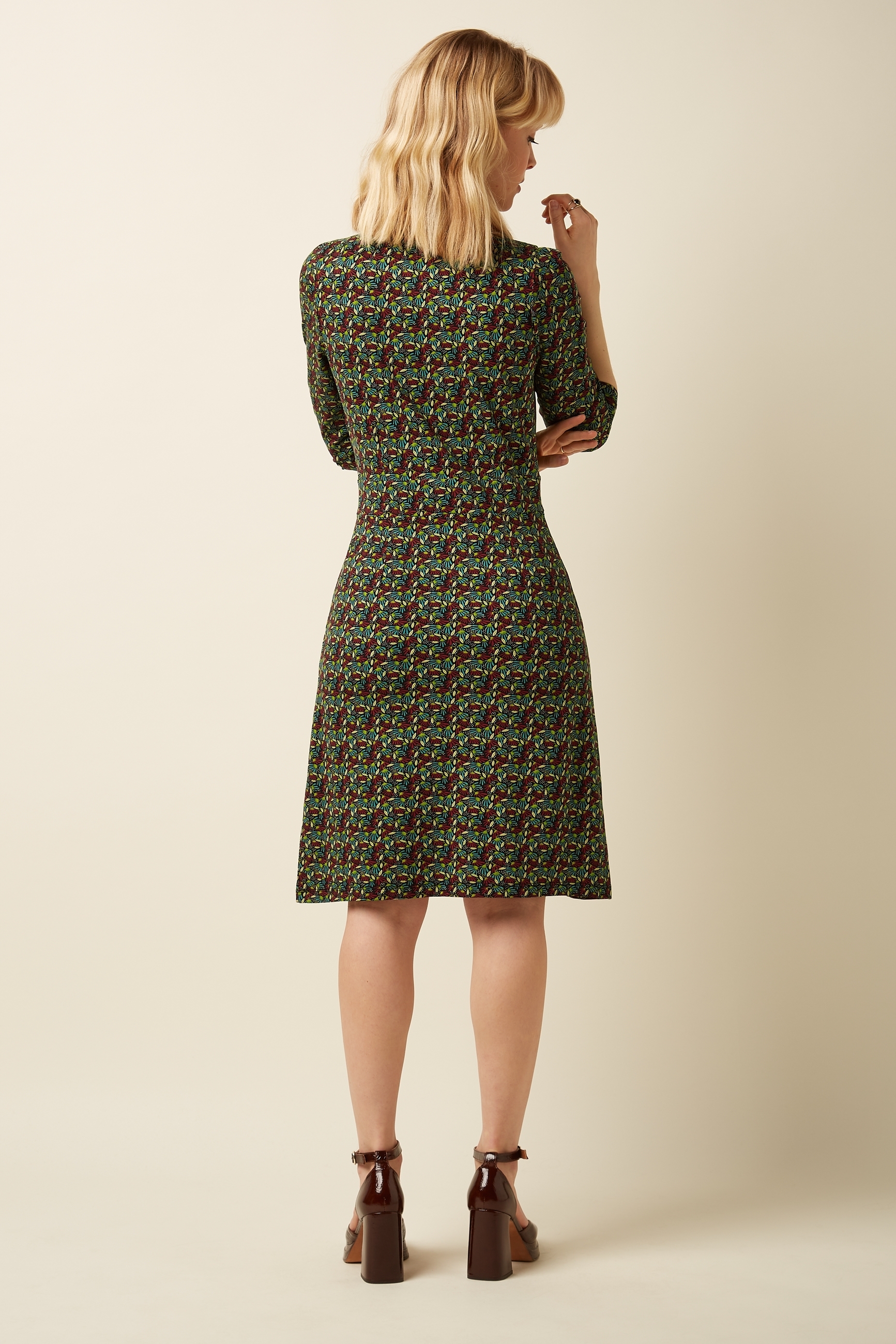 King Louie Mona Dress Mirth Rhubarb Red