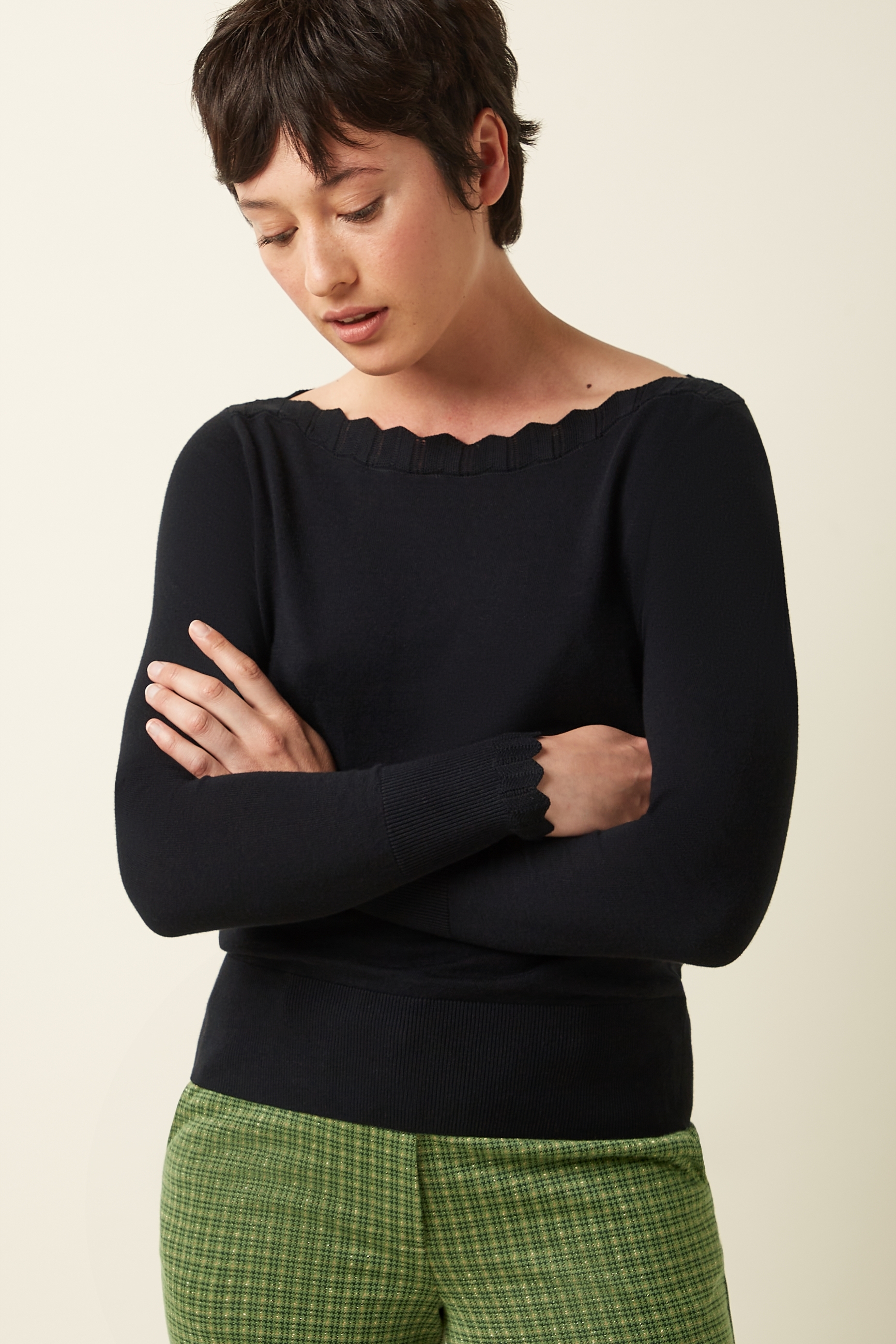 King Louie Audrey Top Cocoon Black