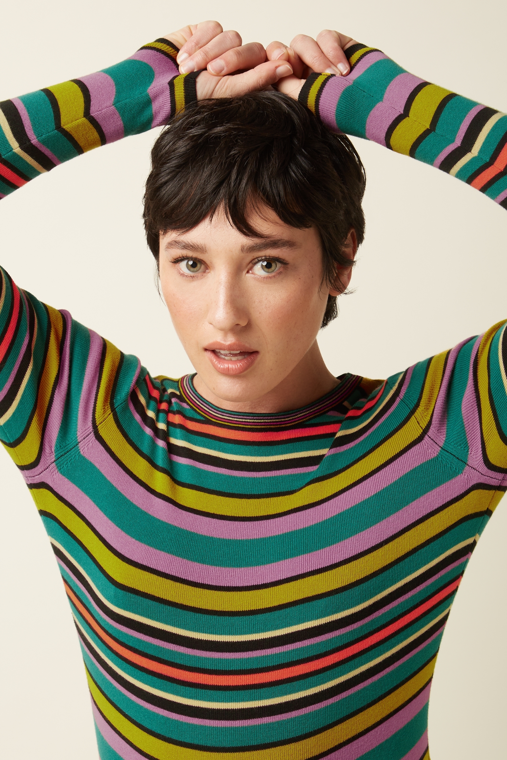 King Louie Agnes Rib Top Ozark Multi Color