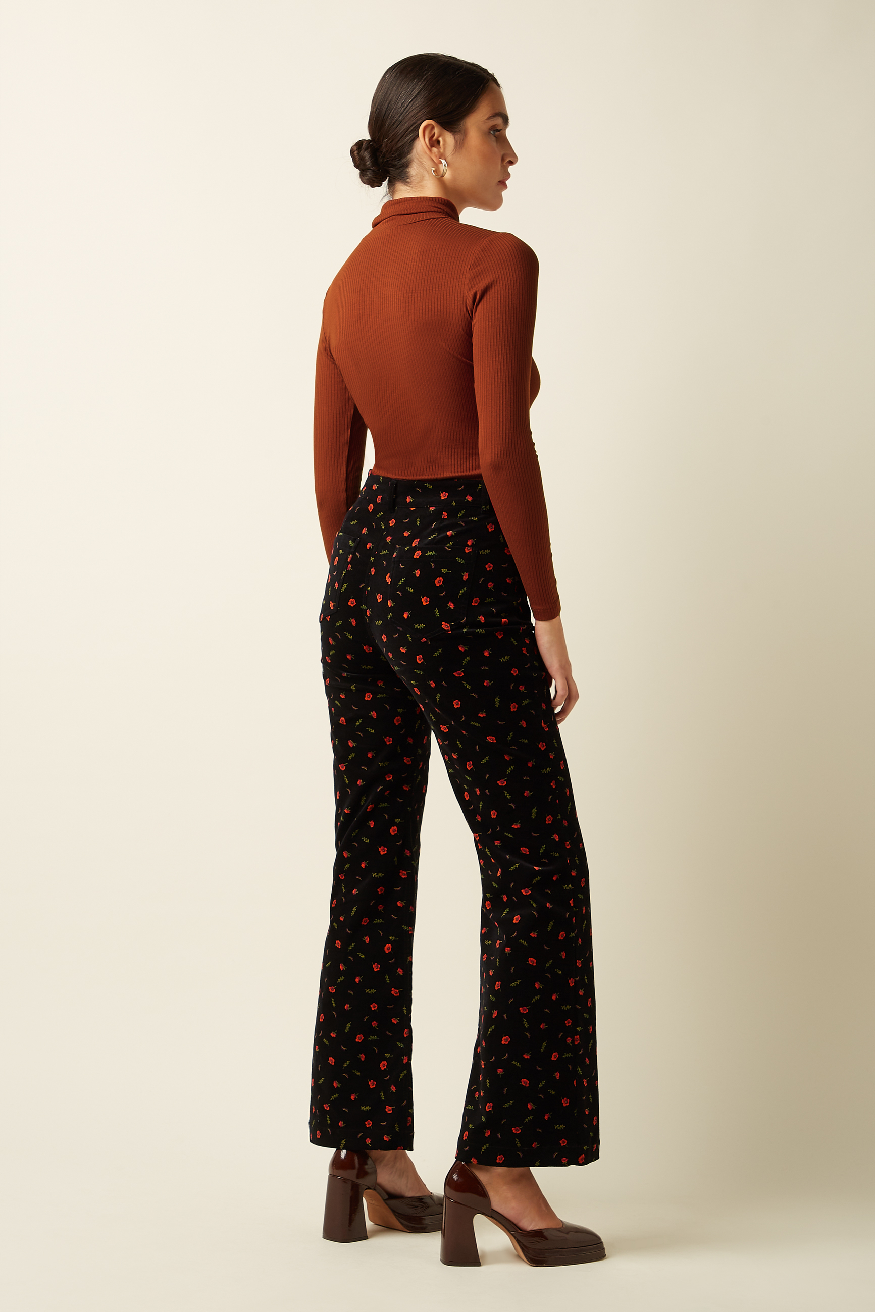 King Louie Ida Front Zip Pants Nival Black