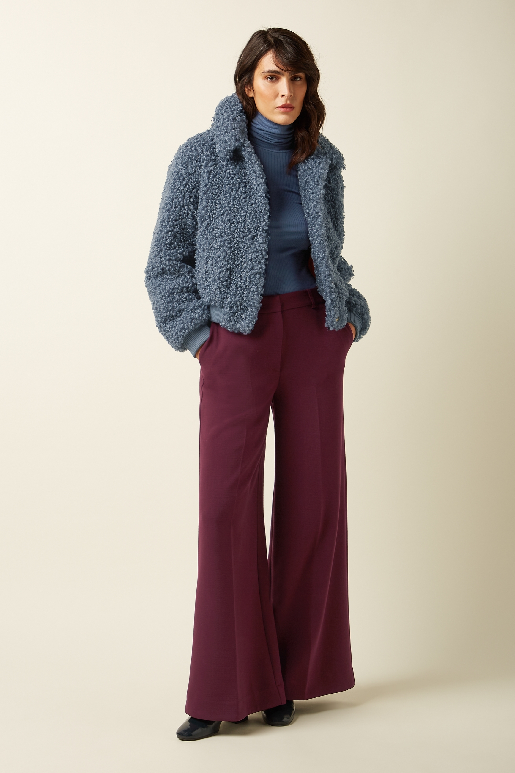 King Louie Isa Jacket Basil Fur Night Blue