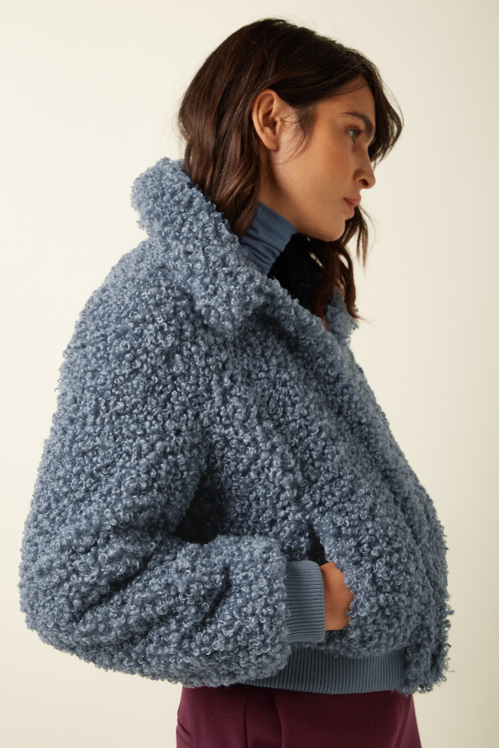 King Louie Isa Jacket Basil Fur Night Blue