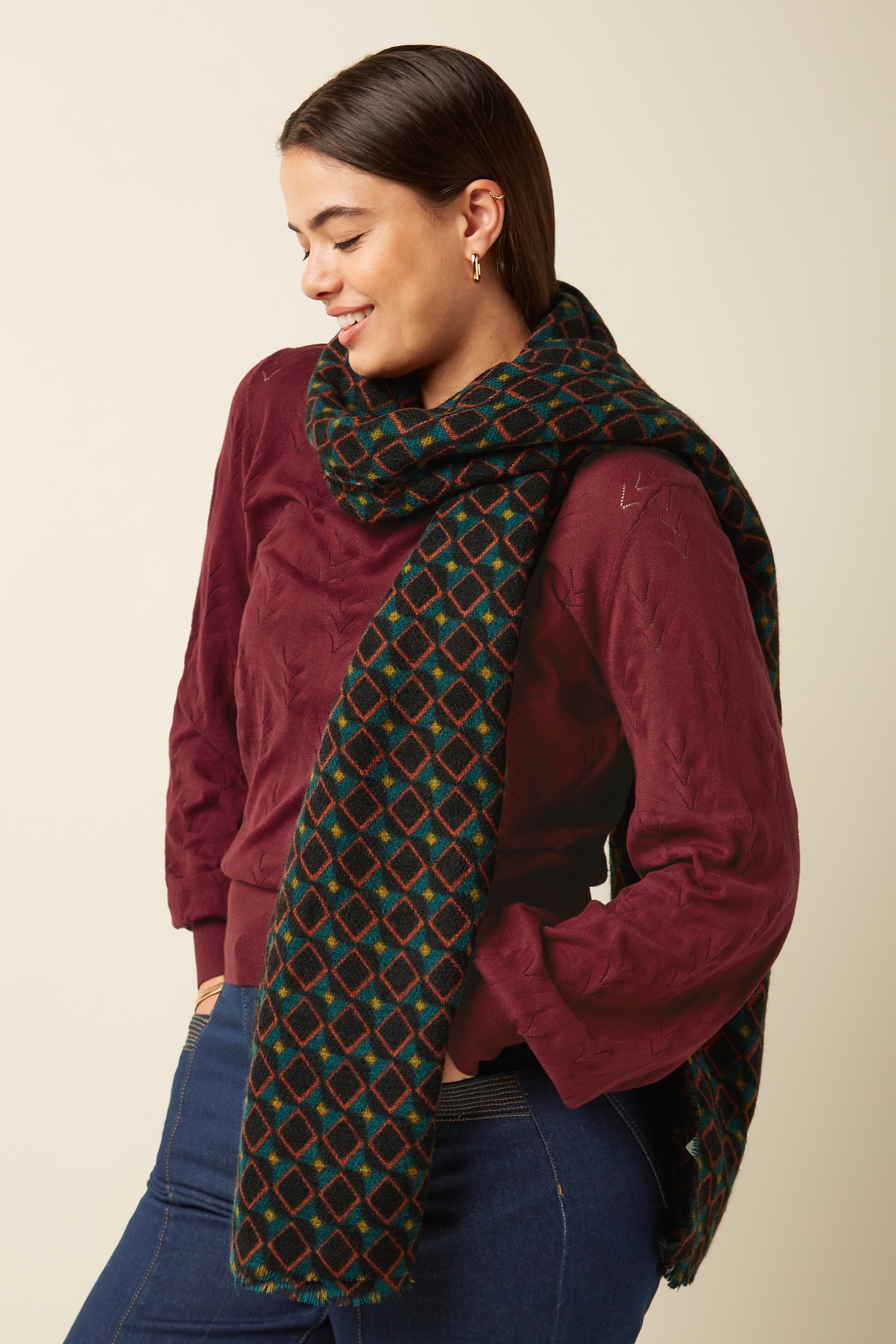 King Louie Jazzy Scarf Black