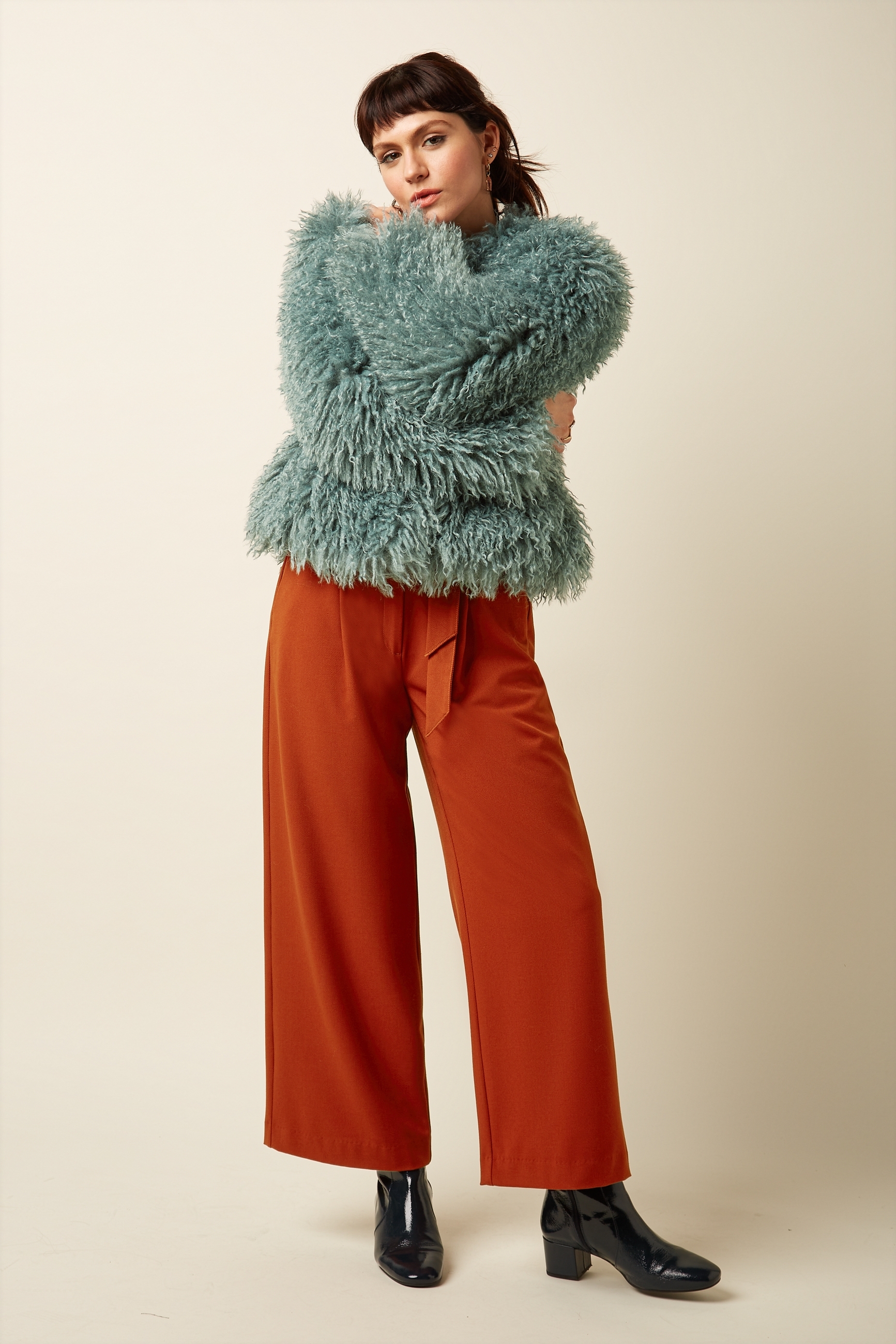 King Louie Paloma Coat Empire Silver Green