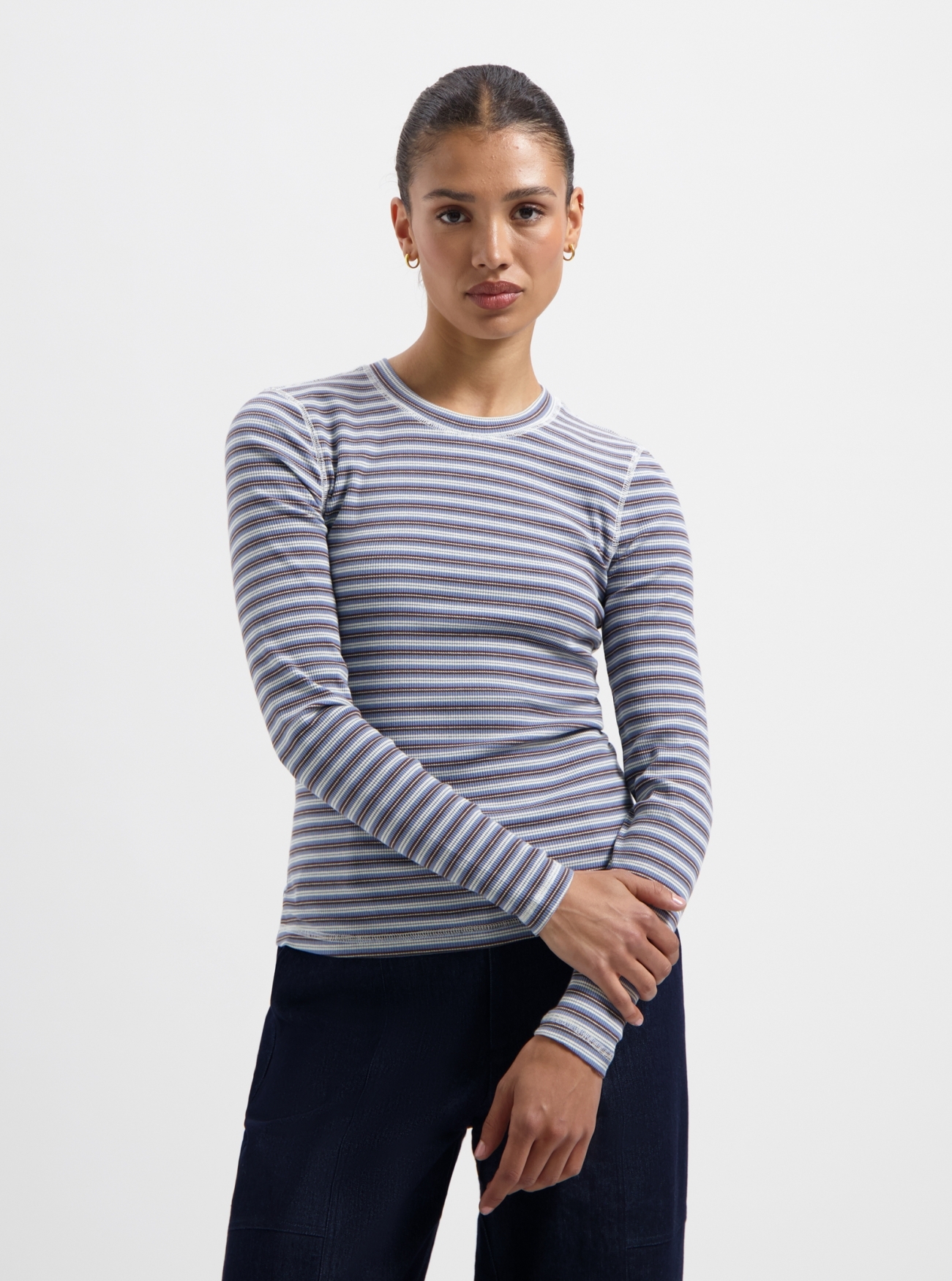 Nous Sommes Labels Timmie Stripe Top Blue