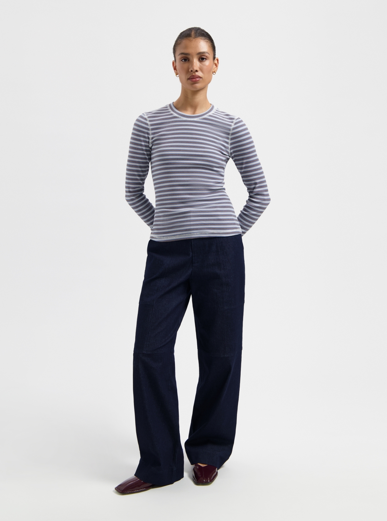 Nous Sommes Labels Timmie Stripe Top Blue