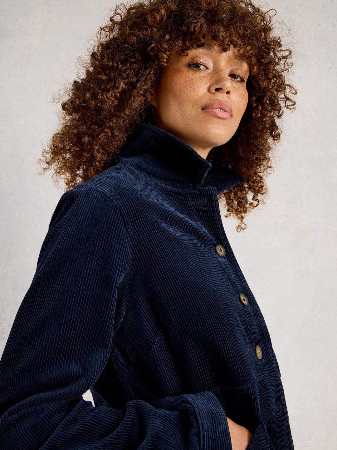444234-DARK_NAVY-L White Stuff CARRIE CORD JACKET DARK NAVY
