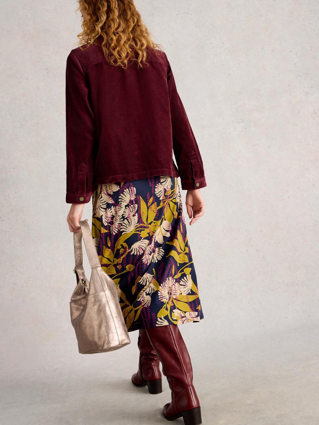 White Stuff CARRIE CORD JACKET DK PLUM