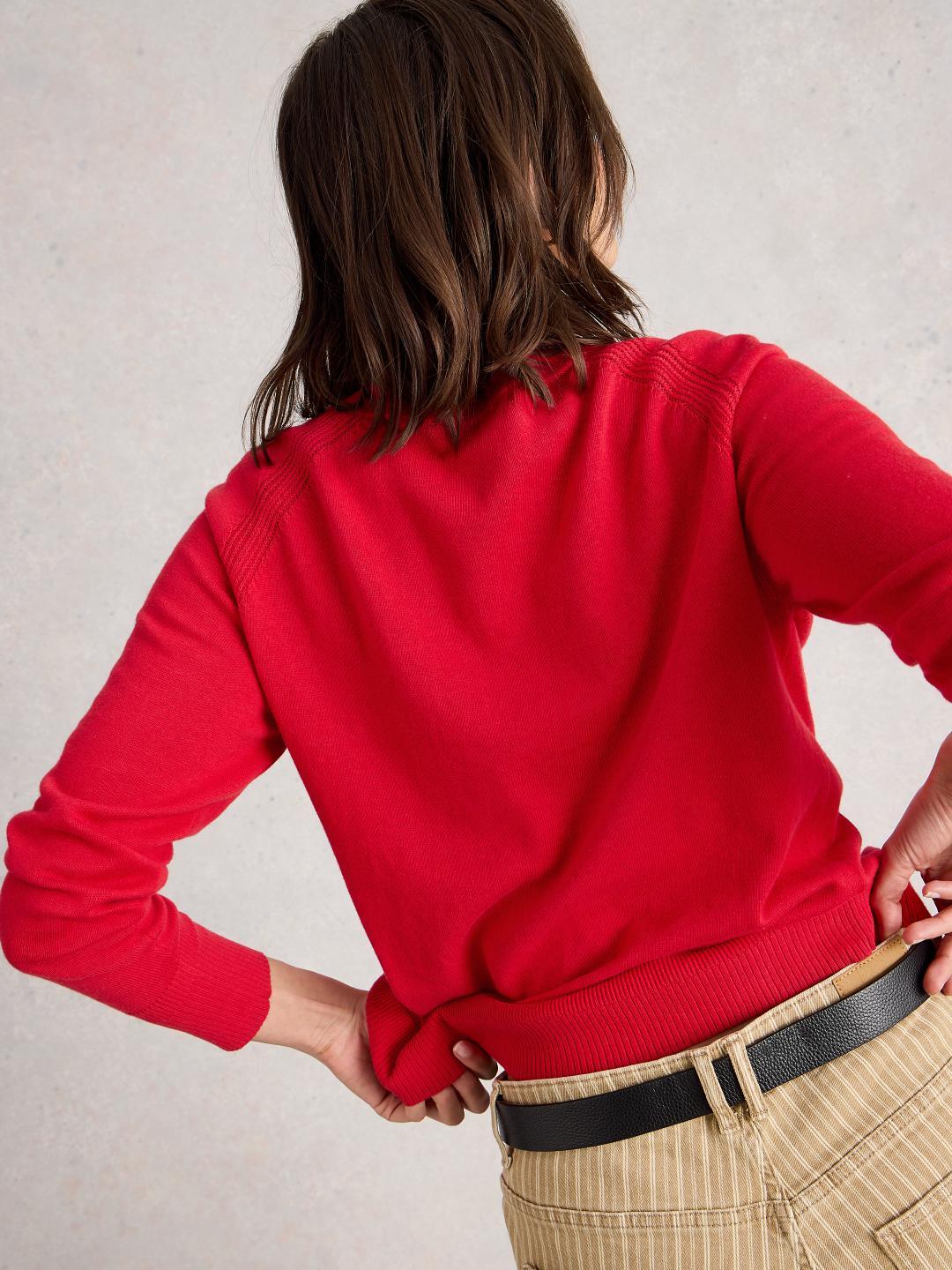444074-MID_RED-MB White Stuff LULU CARDI MID RED