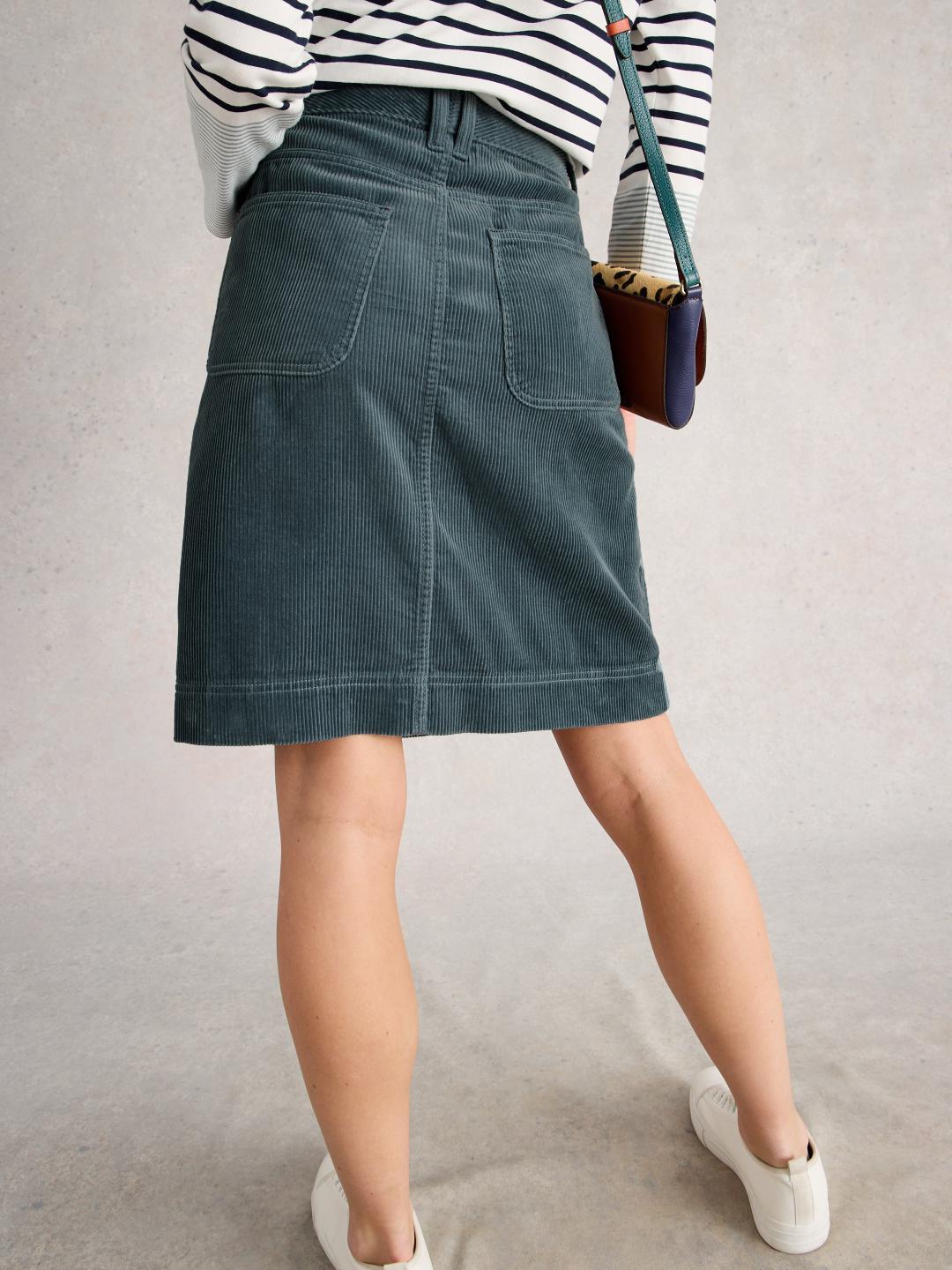 444229-DUS_BLUE-MB White Stuff TIA CORD SKIRT DUS BLUE