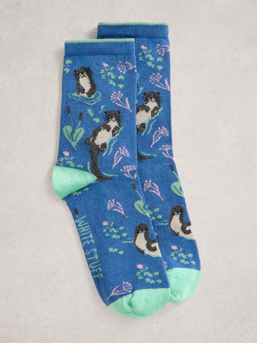 White Stuff NOVELTY ANKLE SOCK DK BLUE