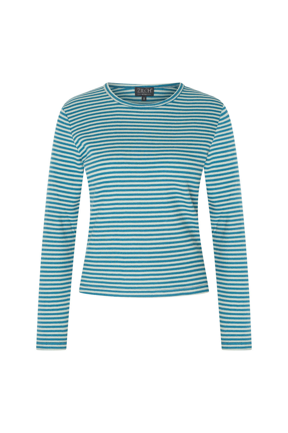 Zilch Top Round Neck Two-Tone Petrol
