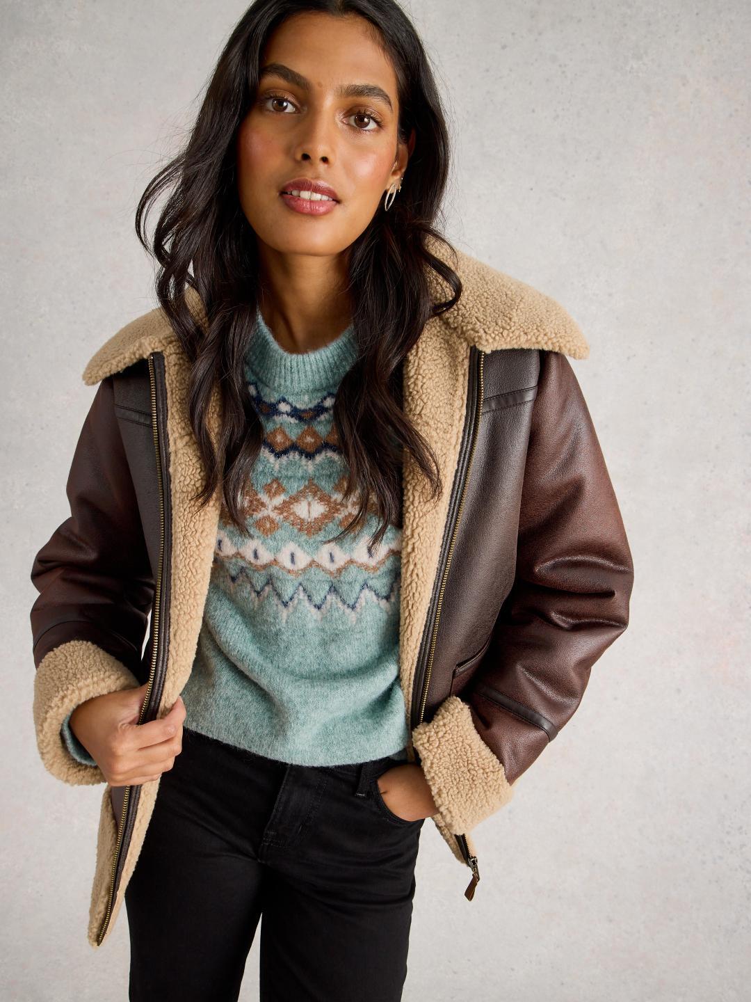 444650-BLUE_MLT-L White Stuff ARCTIC FAIRISLE JUMPER BLUE MLT