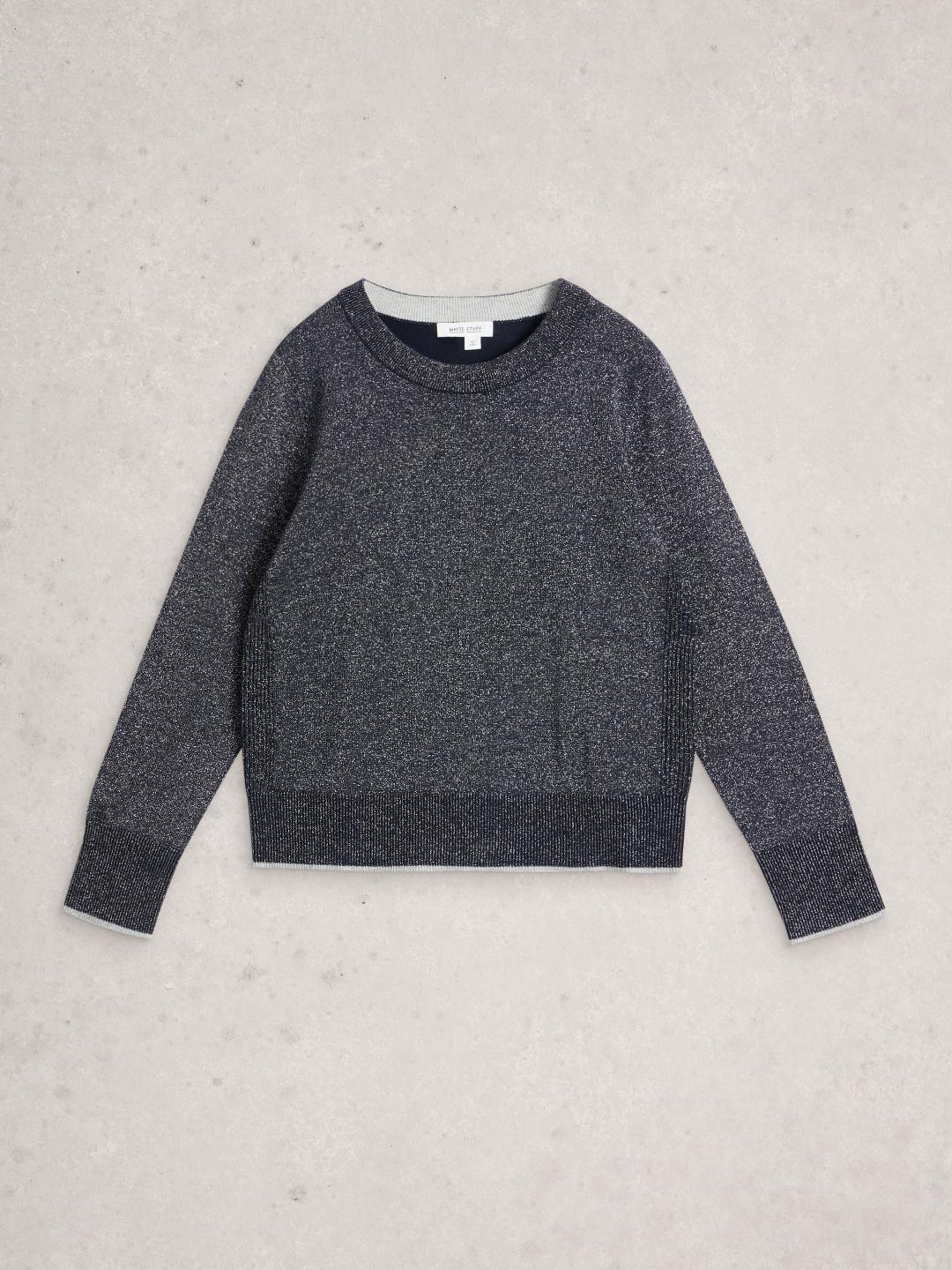 White Stuff KATIE SPARKLE JUMPER DARK NAVY