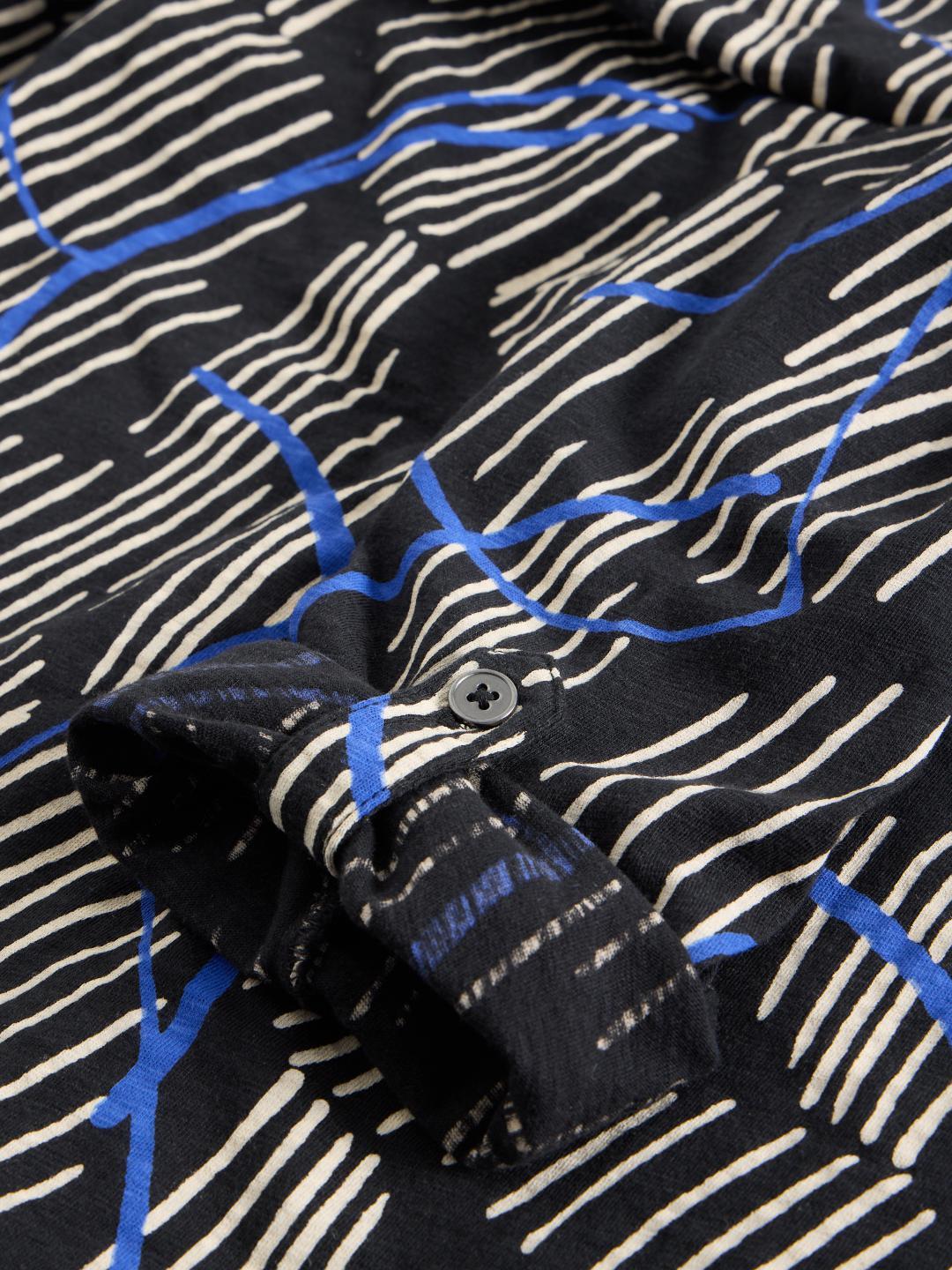 White Stuff ANNIE JERSEY SHIRT BLK PR