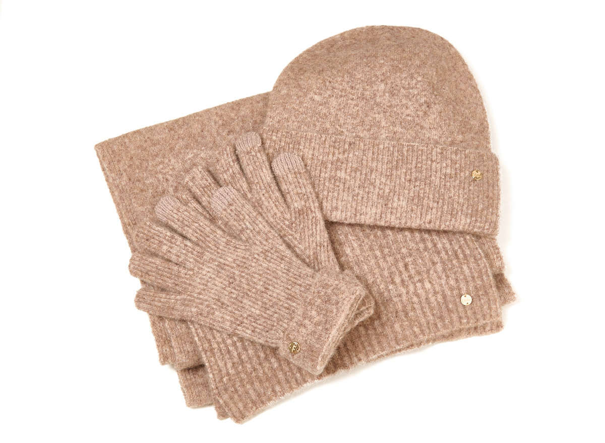 Setje-Sand Chabo Bilbao Knitted Beanie Mocca Mousse