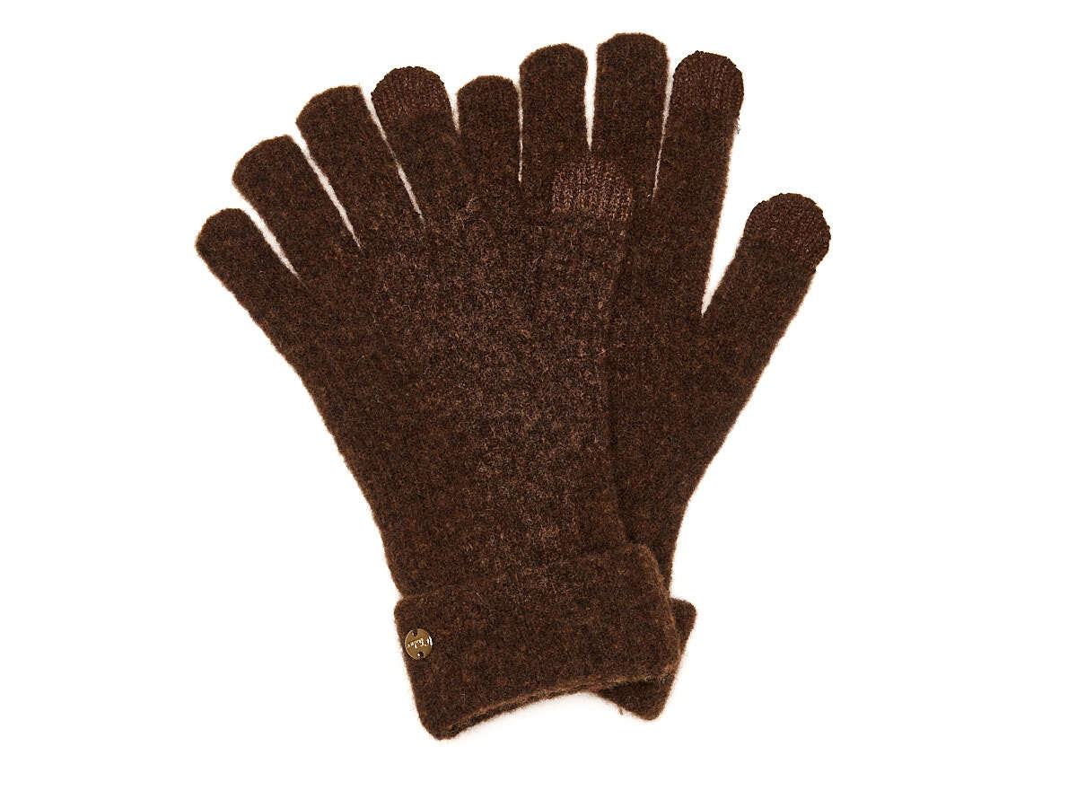 Gloves-Brown Chabo Bilbao Knitted Gloves Chocolate