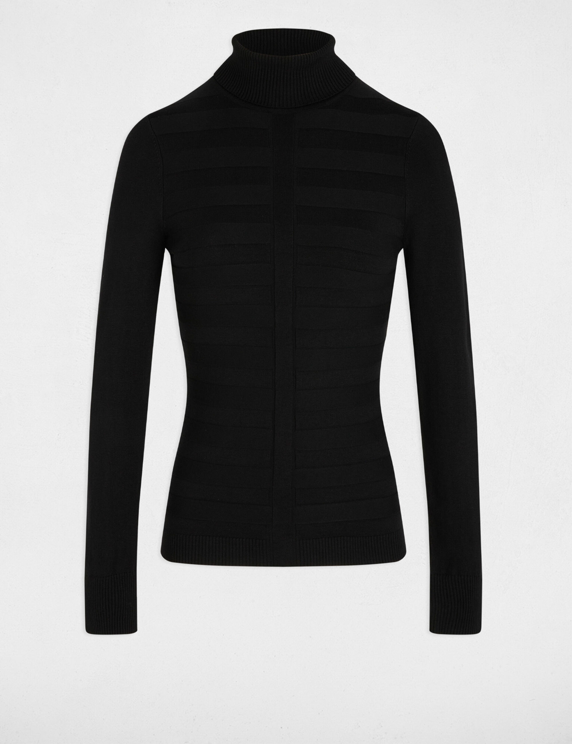 pull-col-roule-noir-femme-vue3-32536311032300979 Morgan De Toi 252-MENTHYO BLACK