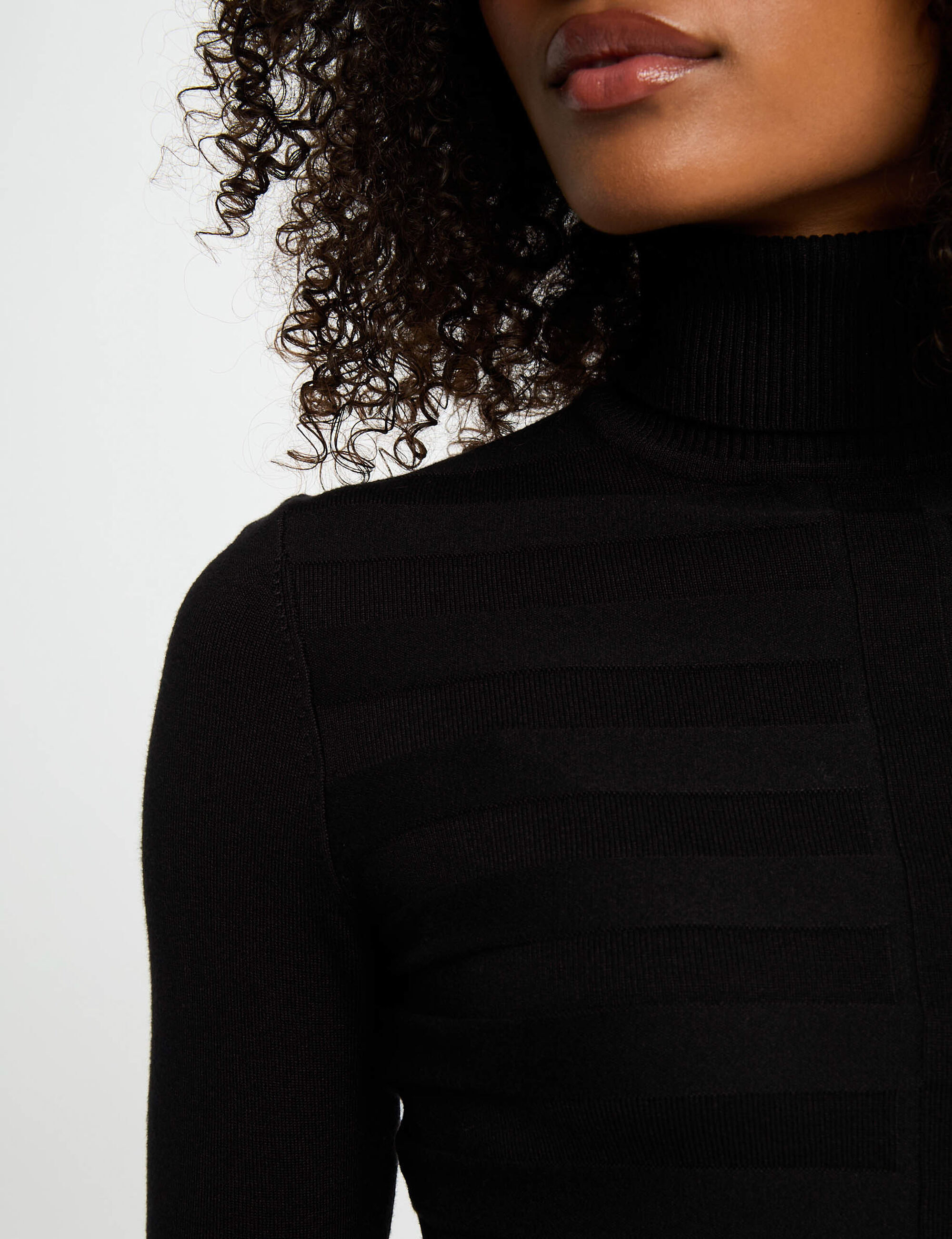 pull-col-roule-noir-femme-vue4-32536311032300979 Morgan De Toi 252-MENTHYO BLACK
