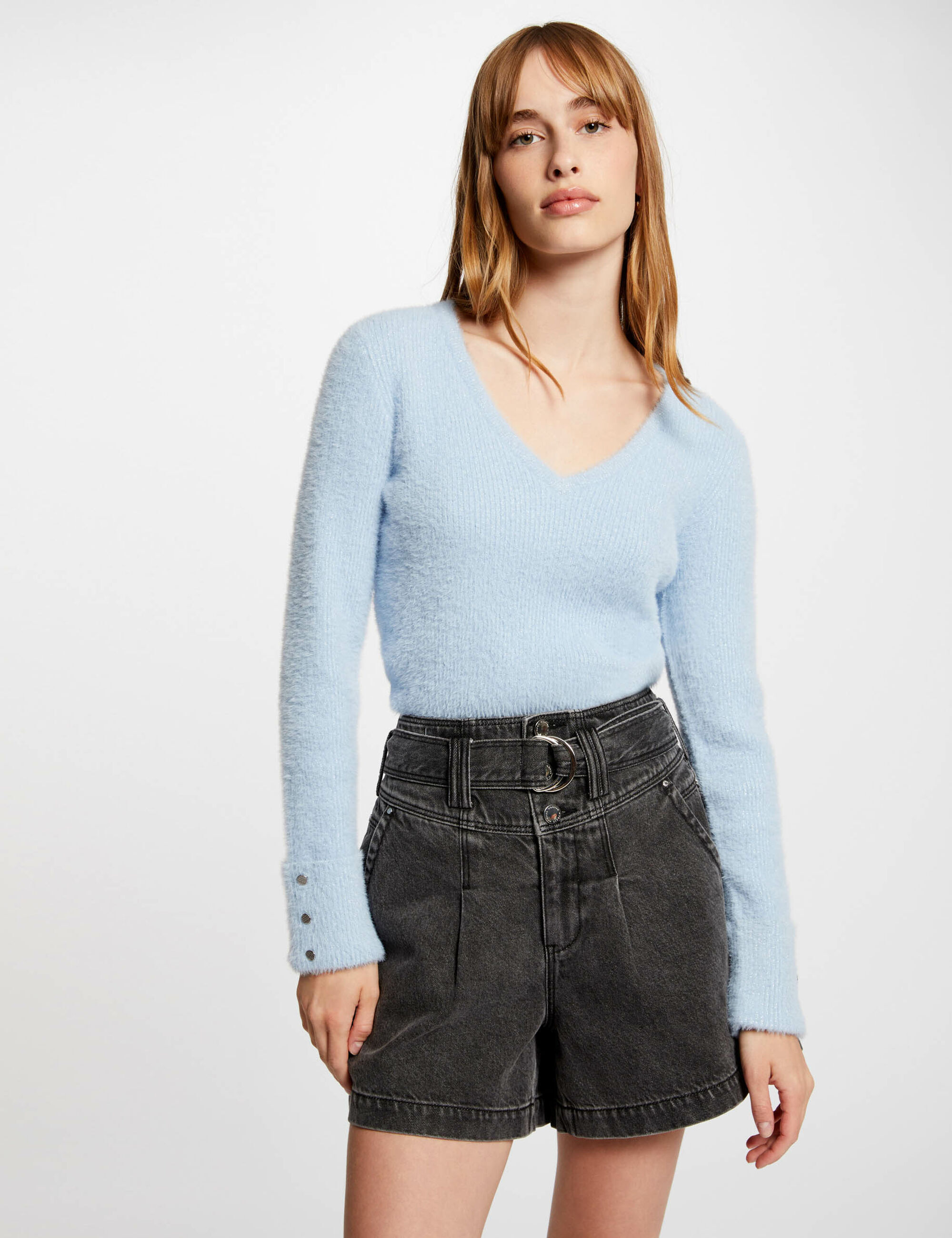 pull-manches-longues-avec-col-en-v-bleu-femme-vue1-32536300880890316_1 Morgan De Toi 212-MOOVE1 BLUE