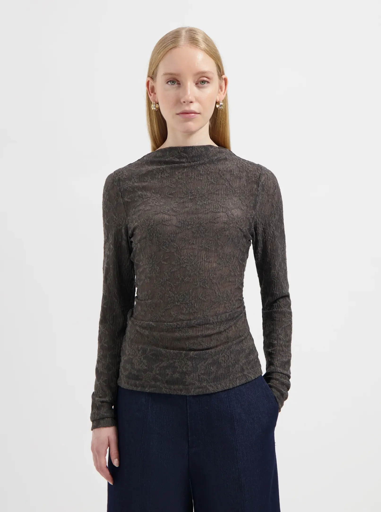 LibbieMeshTopGreyNO-HW25019_Top_JpgHighres_1 Nous Sommes Labels Libbie Mesh Top Grey