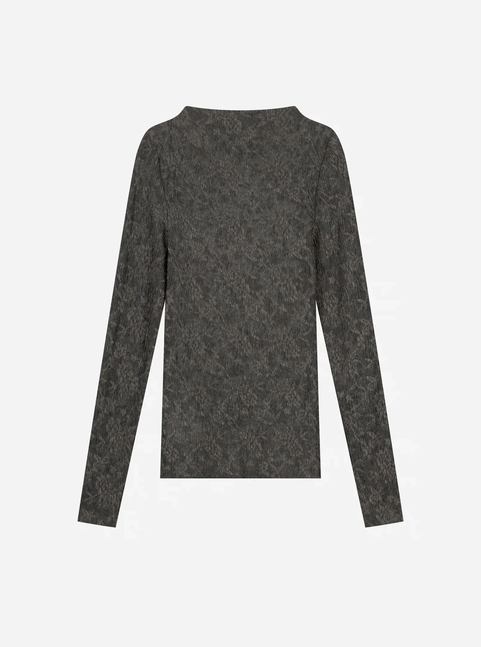 NO-DW25019_Grey_Back Nous Sommes Labels Libbie Mesh Top Grey