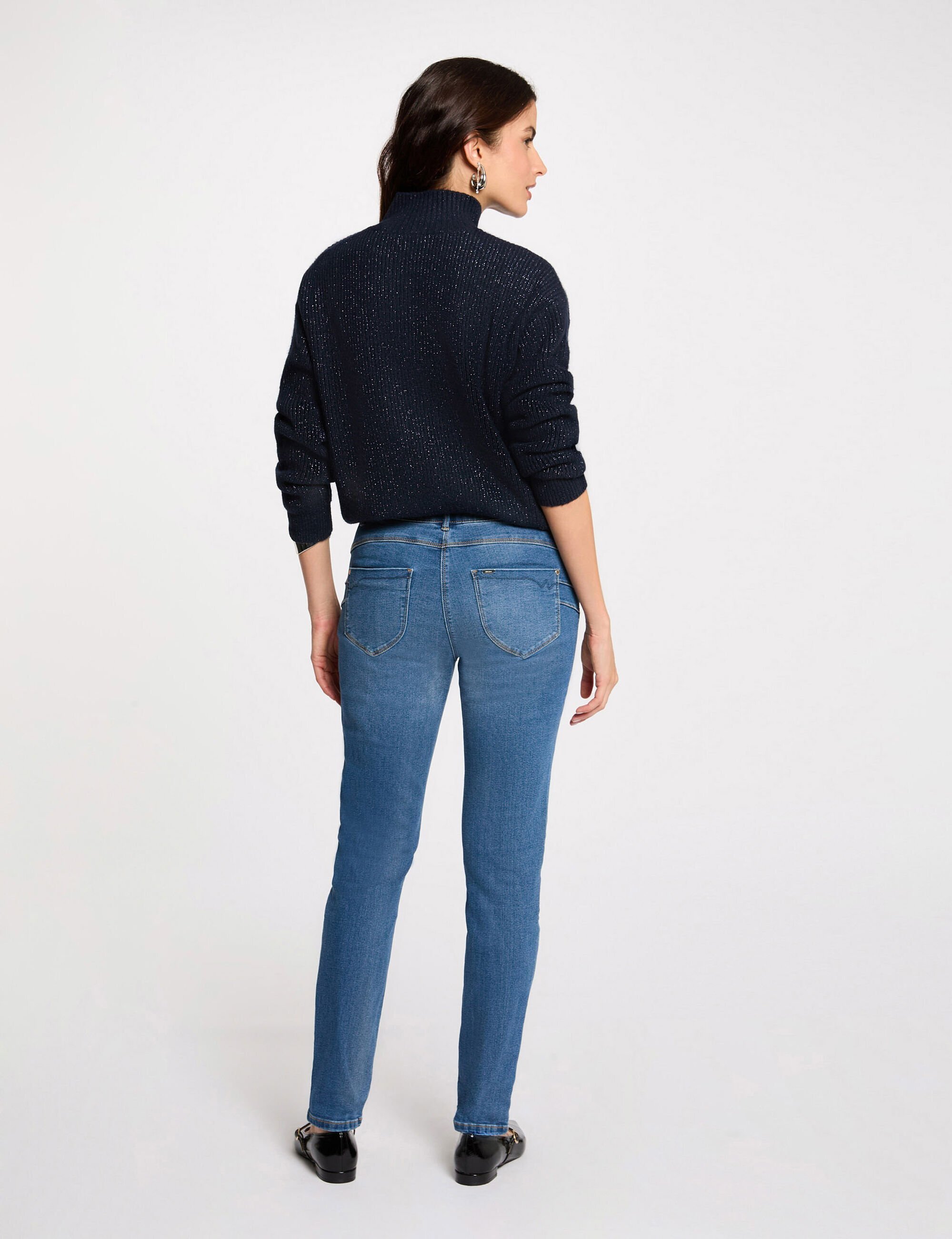 jeans-slim-taille-standard-denim-stone-femme-vue2-32536300966100308 Morgan De Toi 241-PARDA JEAN STONE