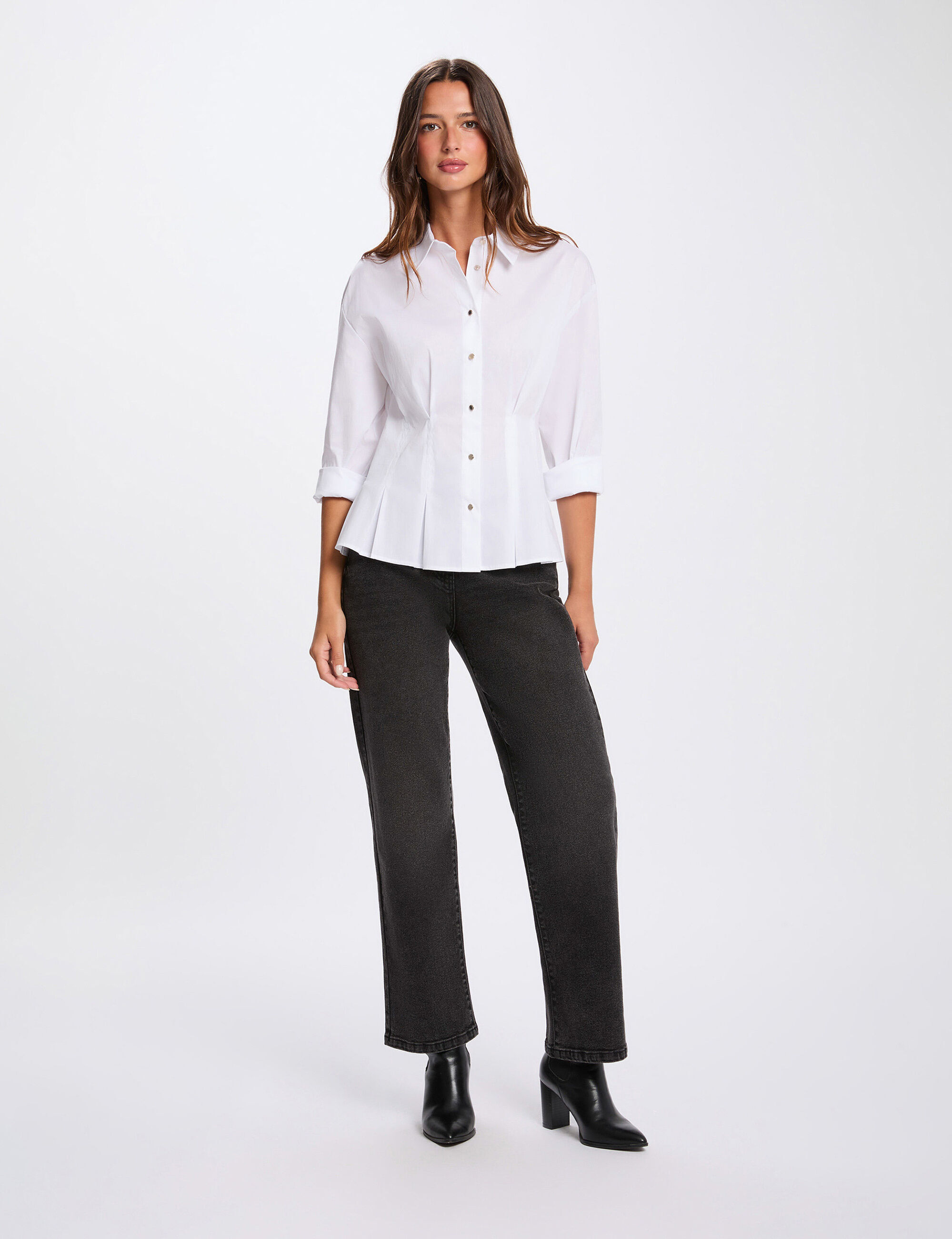 chemise-cintree-col-a-revers-blanc-femme-vue5-32536311045280931 Morgan De Toi 261-CORSET WHITE
