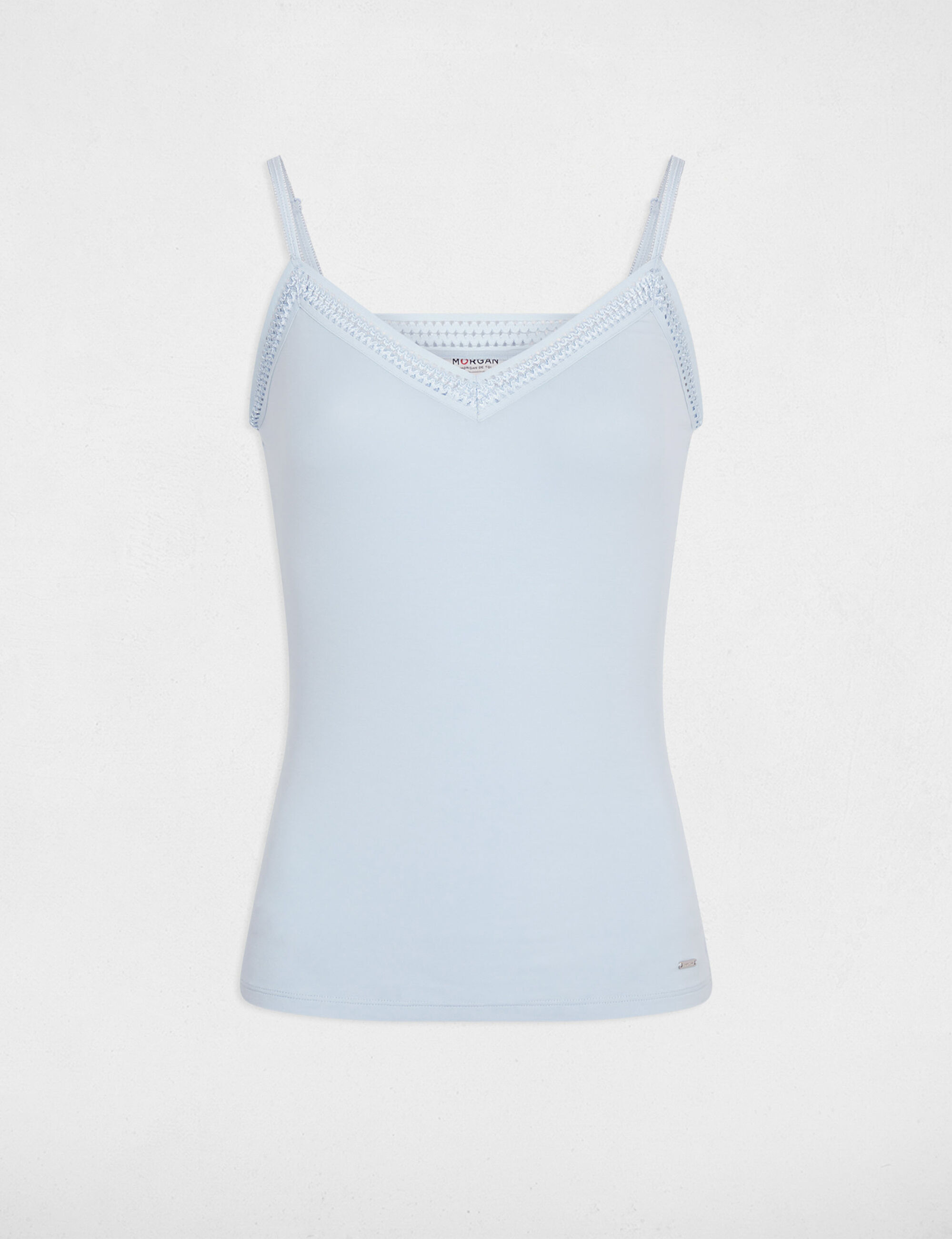 debardeur-bretelles-fines-bande-dentelle-bleu-ciel-femme-vue3-32536300763600992 Morgan De Toi 192-BARBA.N LIGHTBLUE