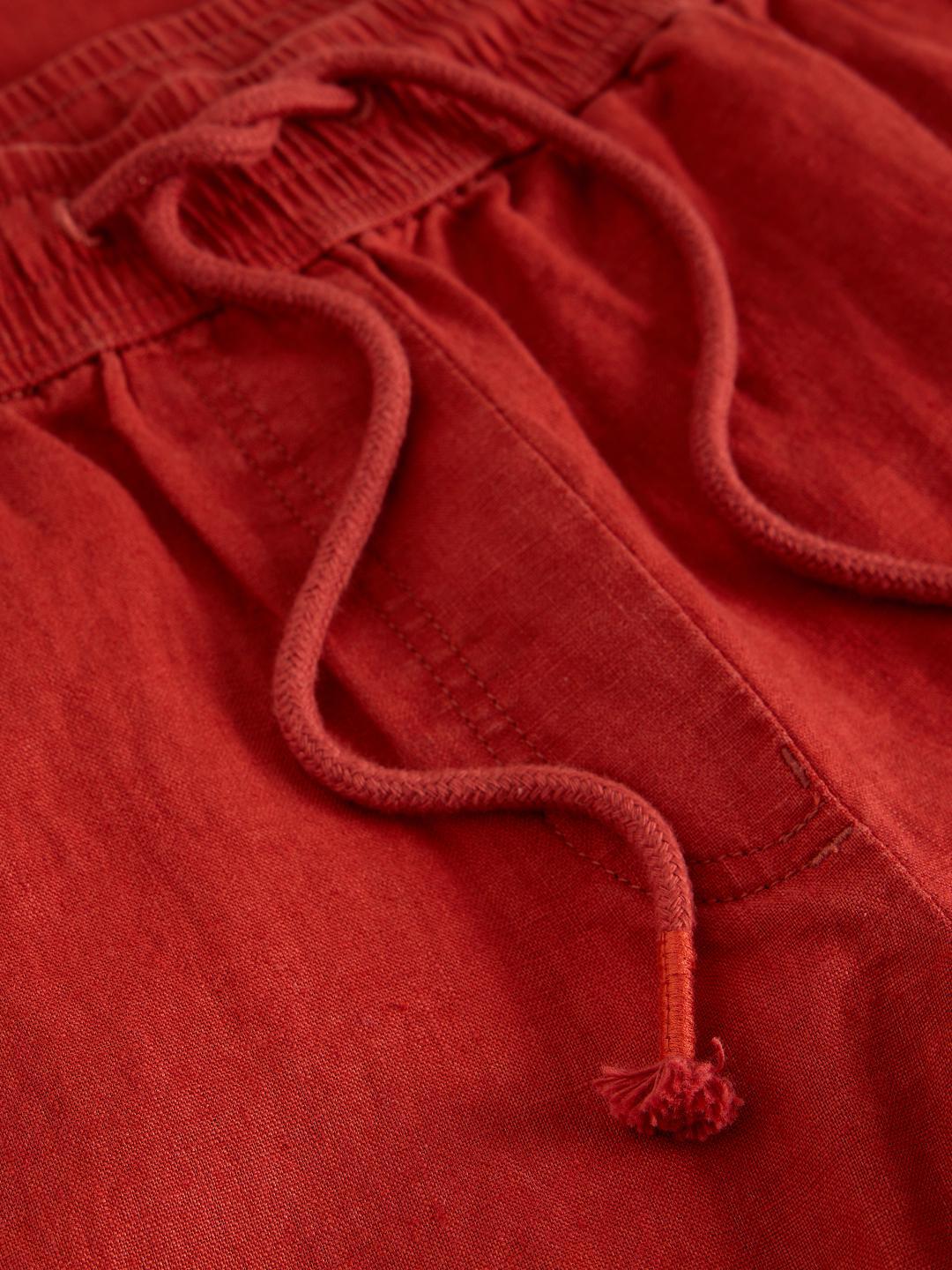 445119-MID_RED-FD White Stuff ALLY LINEN WIDE LEG TROUSER MID RED