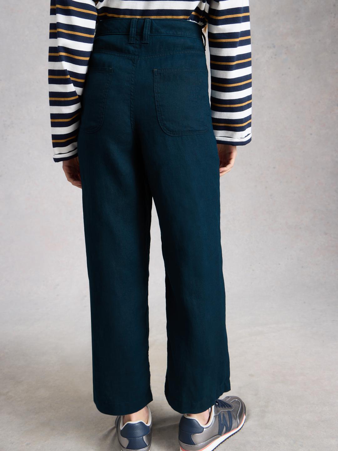 445121-DARK_NAVY-MB White Stuff TIA LINEN WIDE LEG CROP DARK NAVY