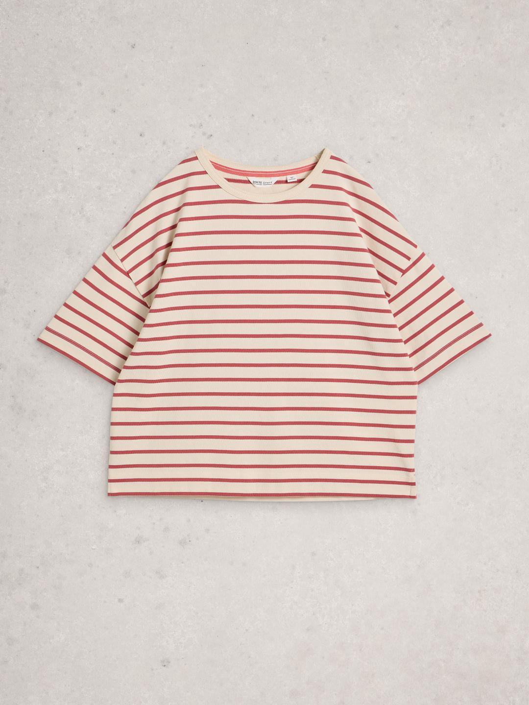 445344-IVORY_MLT-FF White Stuff KAT STRIPE TEE IVORY MLT