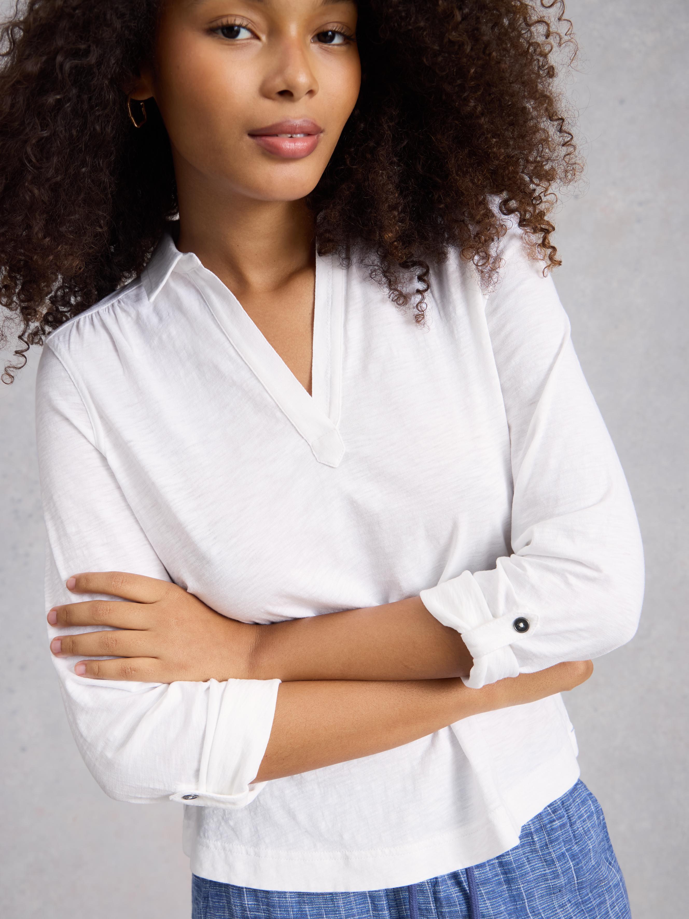 445345-BRIL_WHITE-MD White Stuff ALLIE JERSEY SHIRT BRIL WHITE