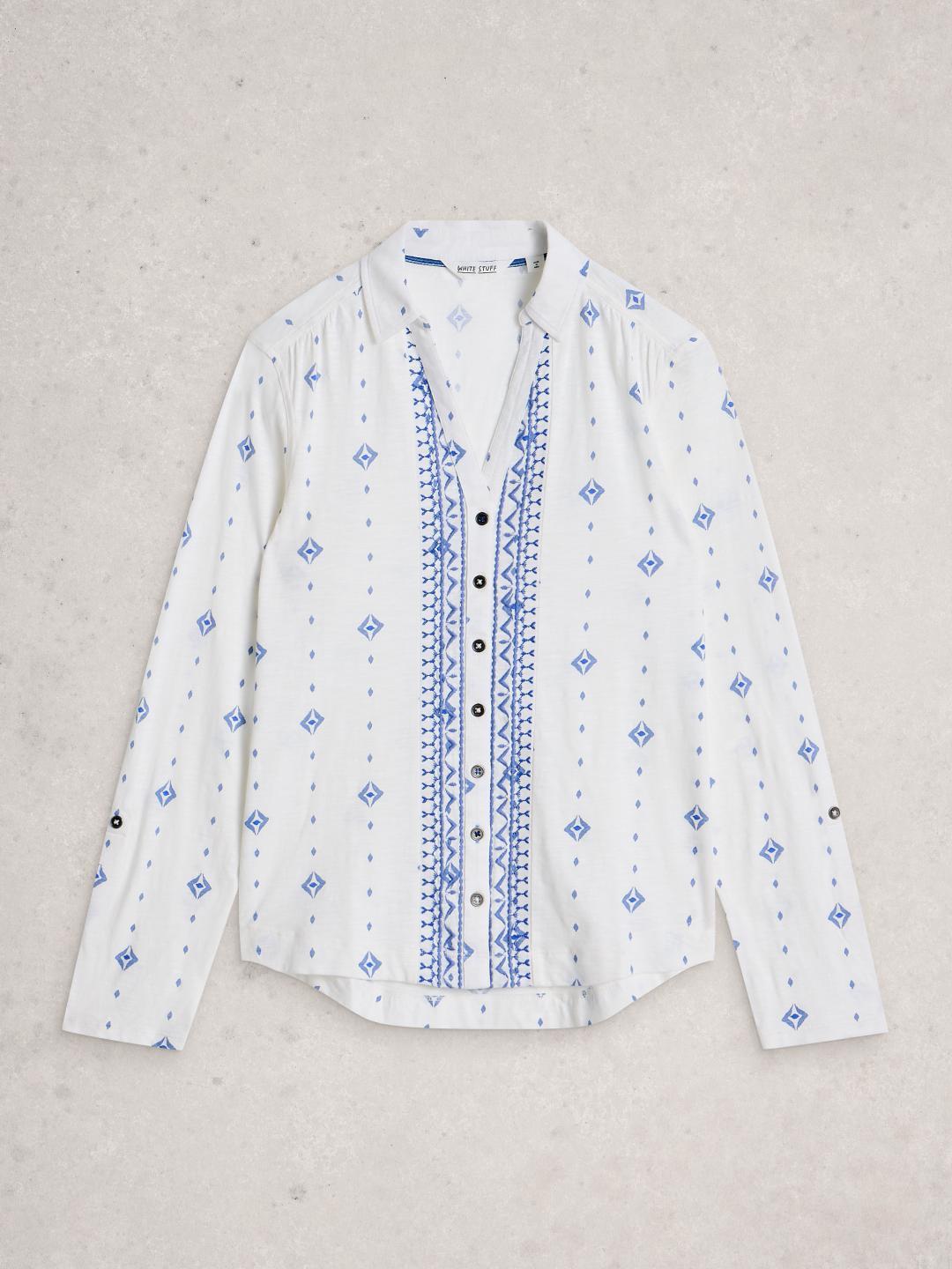 White Stuff ANNIE JERSEY SHIRT WHITE PR