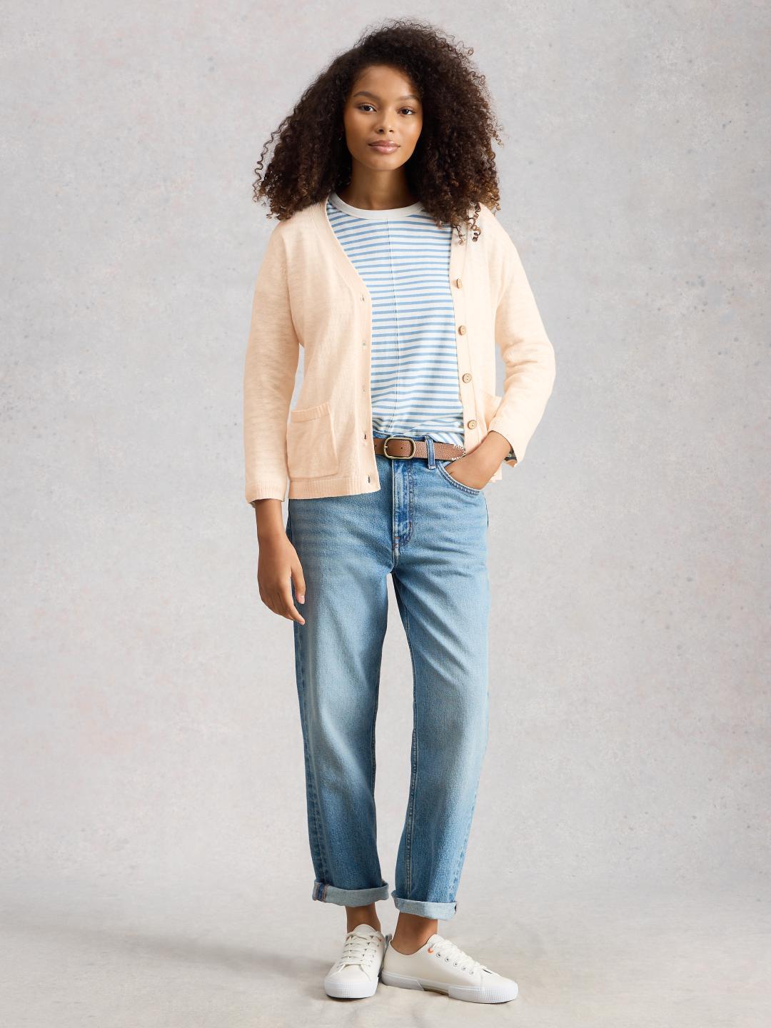 445402-NAT_WHITE-MF White Stuff NOVA LINEN BLEND CARDI NAT WHITE