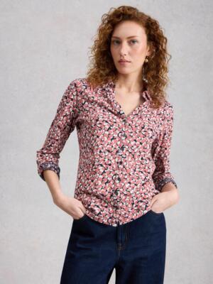 White Stuff ANNIE JERSEY SHIRT PINK PR
