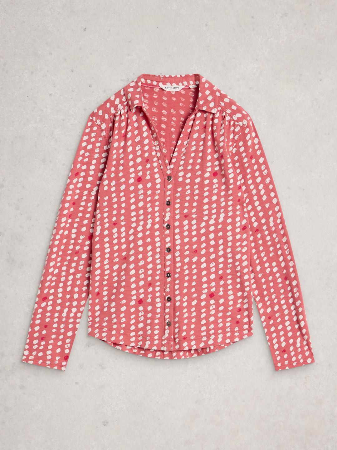 445494-PINK_MLT-FF_5ba White Stuff ANNIE JERSEY SHIRT PINK MLT