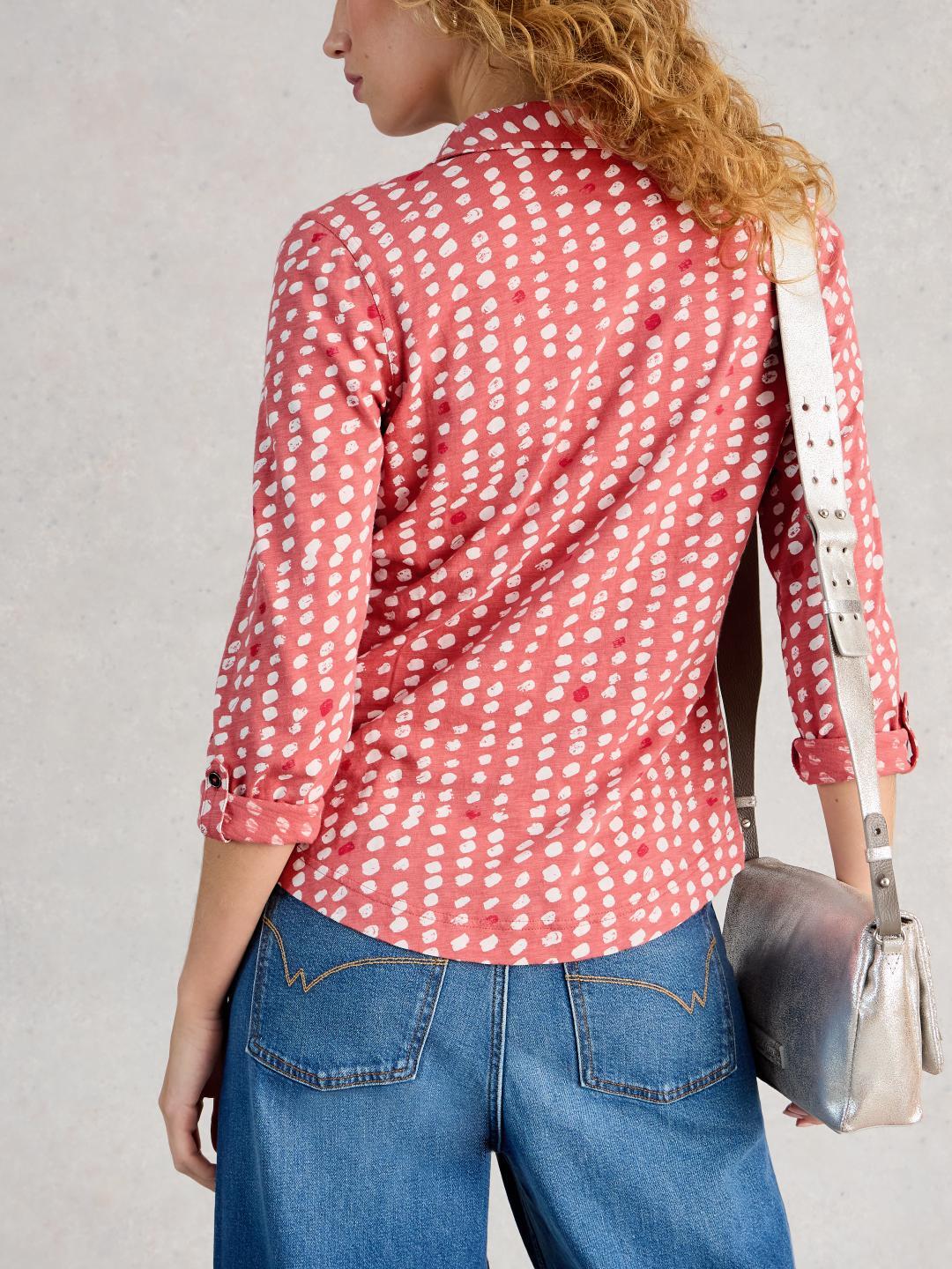 445494-PINK_MLT-MB_5od White Stuff ANNIE JERSEY SHIRT PINK MLT